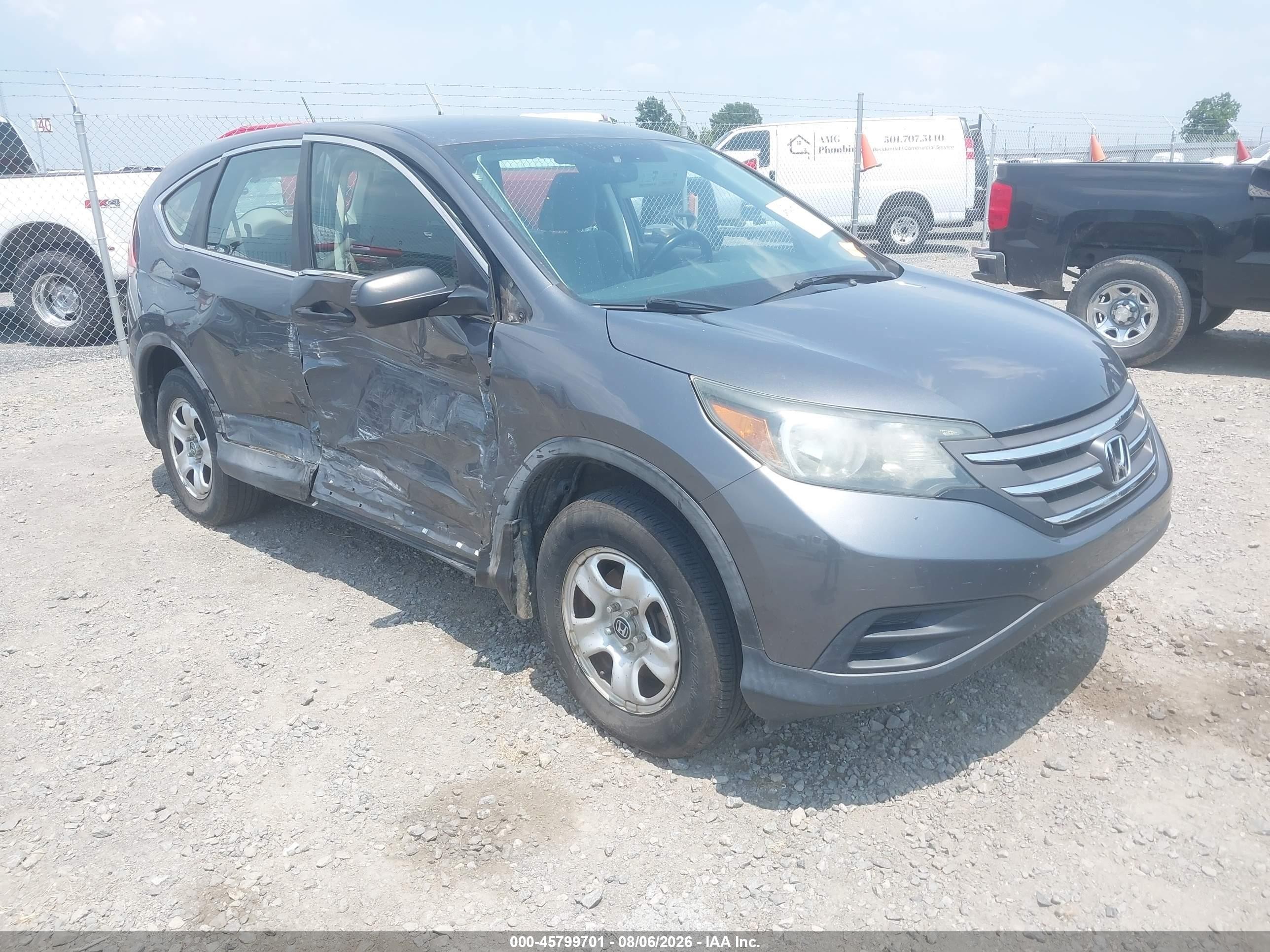 2014 Honda Cr-v Lx Серый vin: 3CZRM3H3XEG703307