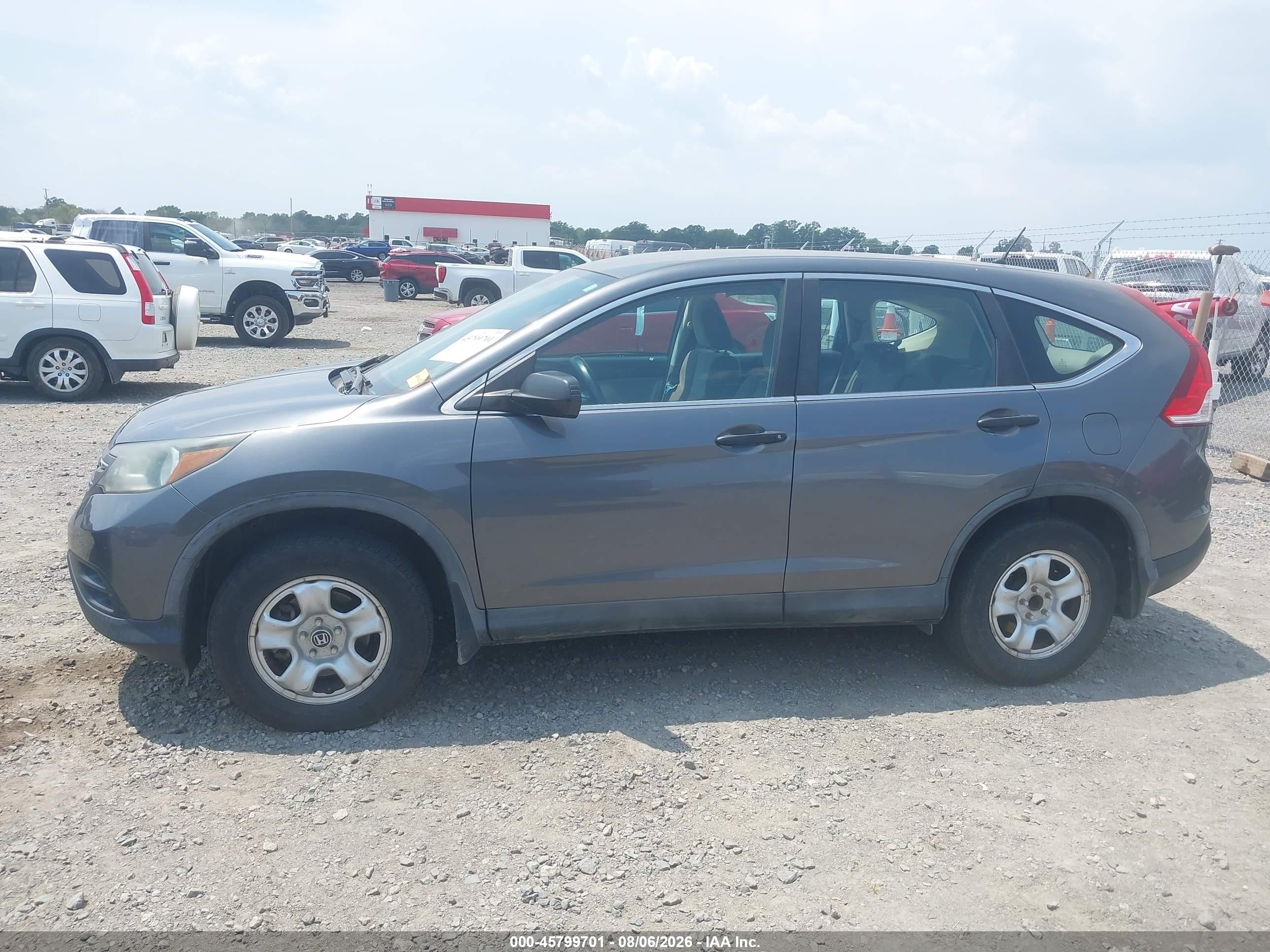 2014 Honda Cr-v Lx Серый vin: 3CZRM3H3XEG703307