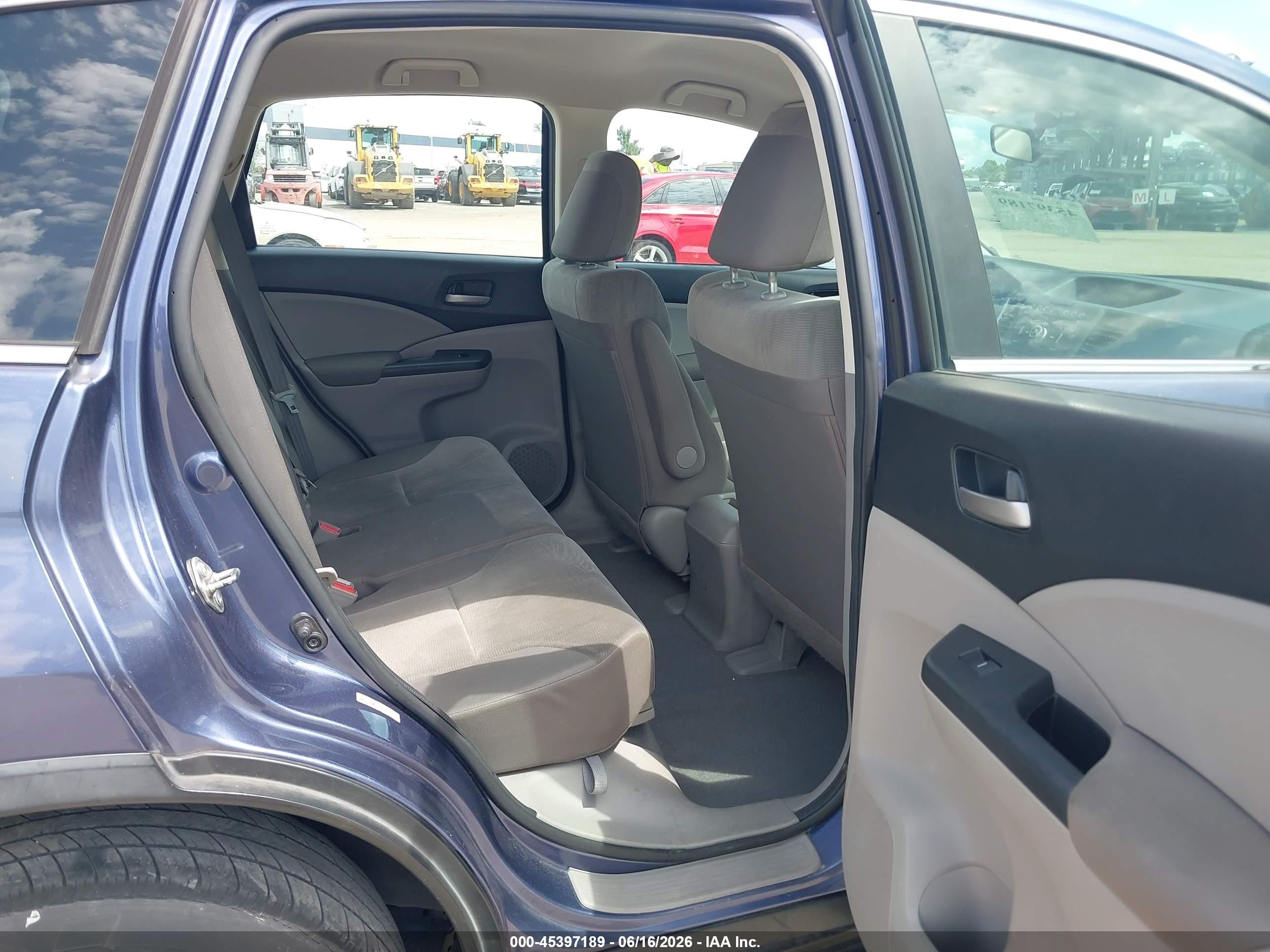2014 Honda Cr-v Lx Blue vin: 3CZRM3H3XEG714386