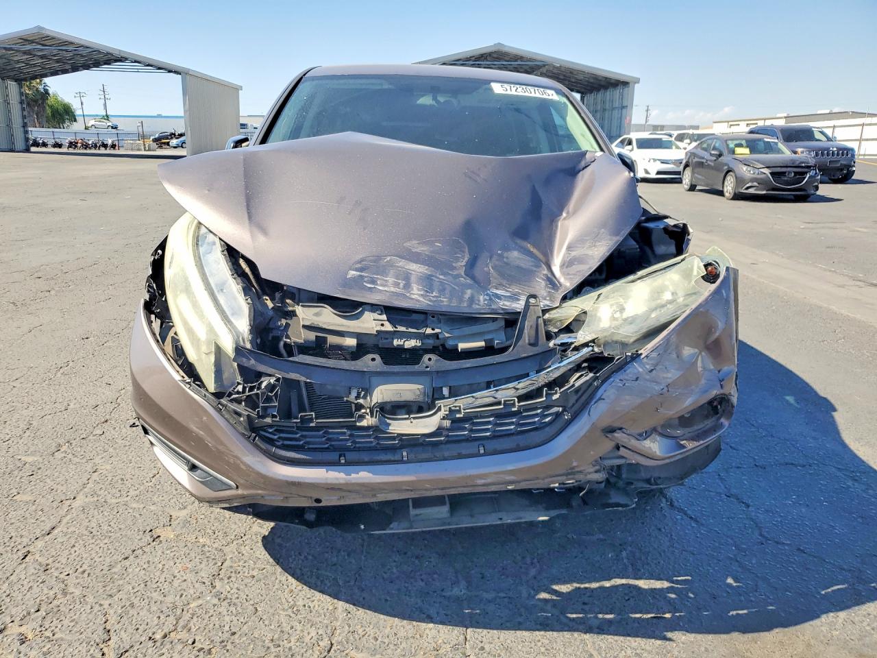 2015 Honda Cr-v Lx Gray vin: 3CZRM3H3XFG702739