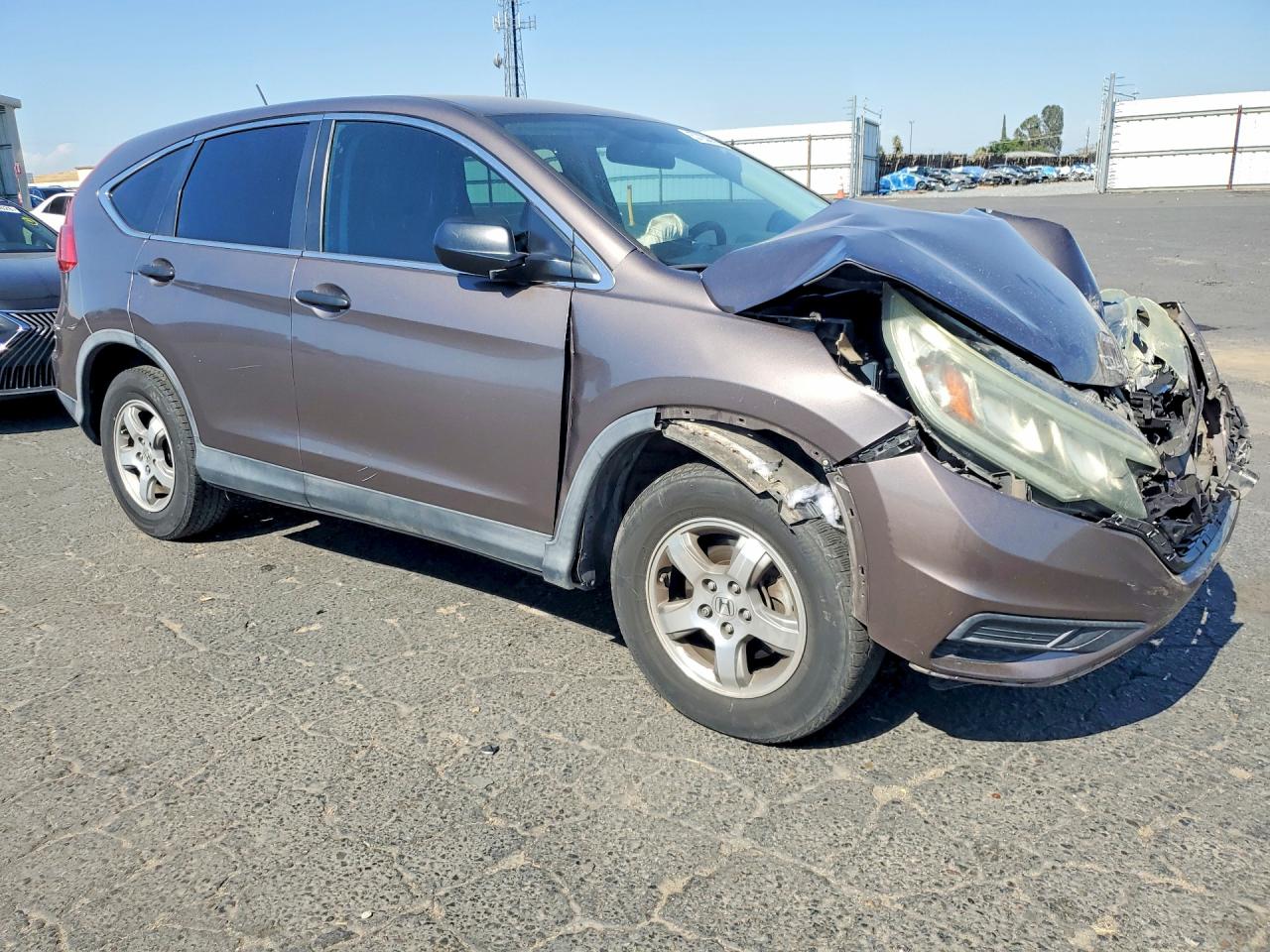 2015 Honda Cr-v Lx Gray vin: 3CZRM3H3XFG702739
