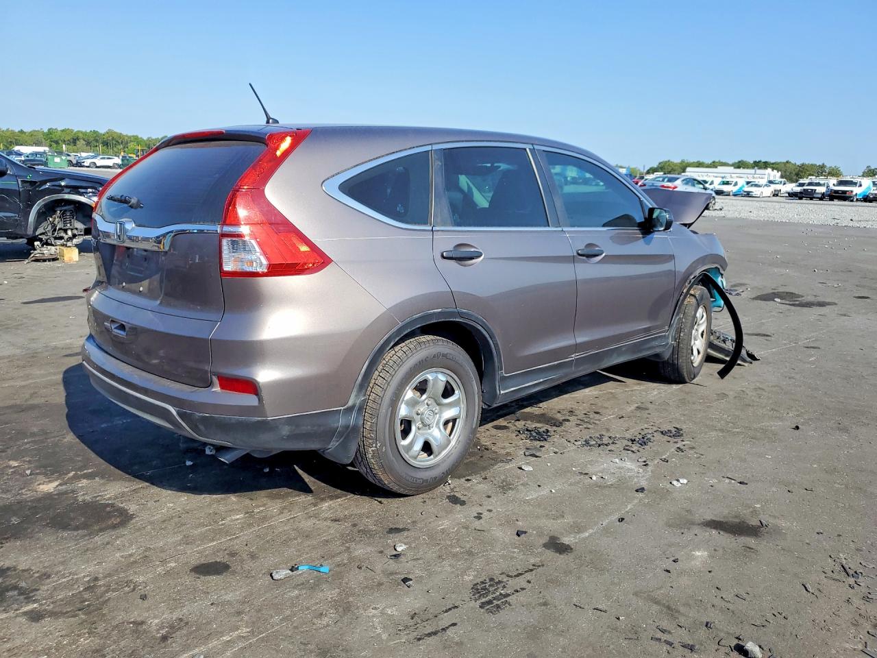 2015 Honda Cr-v Lx Gray vin: 3CZRM3H3XFG703020