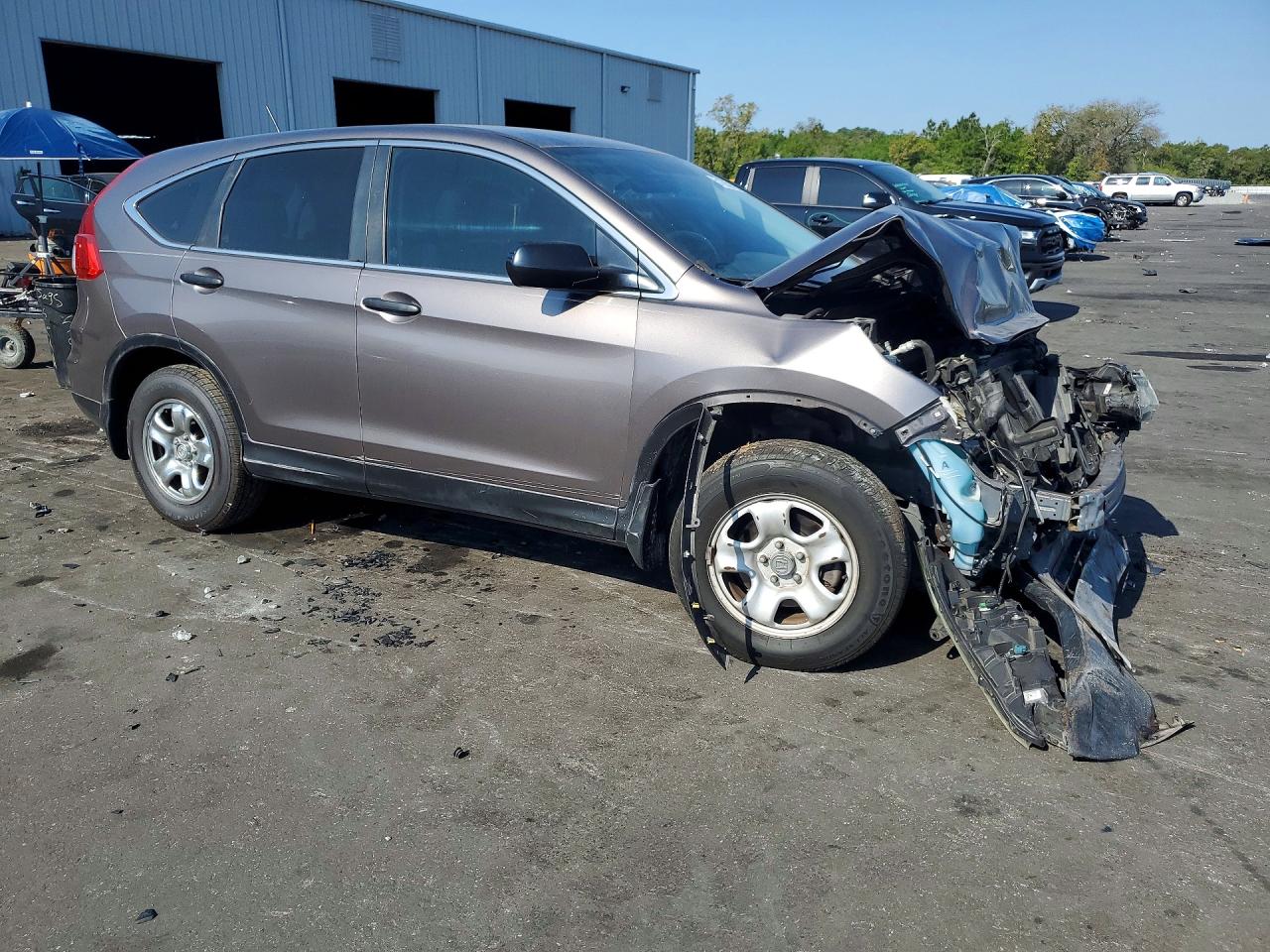 2015 Honda Cr-v Lx Gray vin: 3CZRM3H3XFG703020