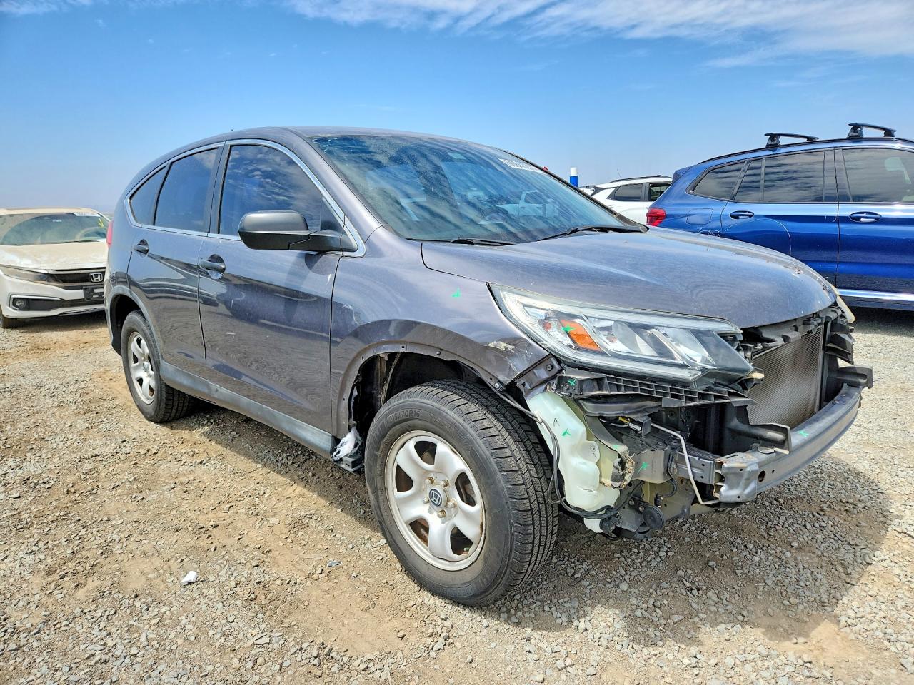 2015 Honda Cr-v Lx Gray vin: 3CZRM3H3XFG708900
