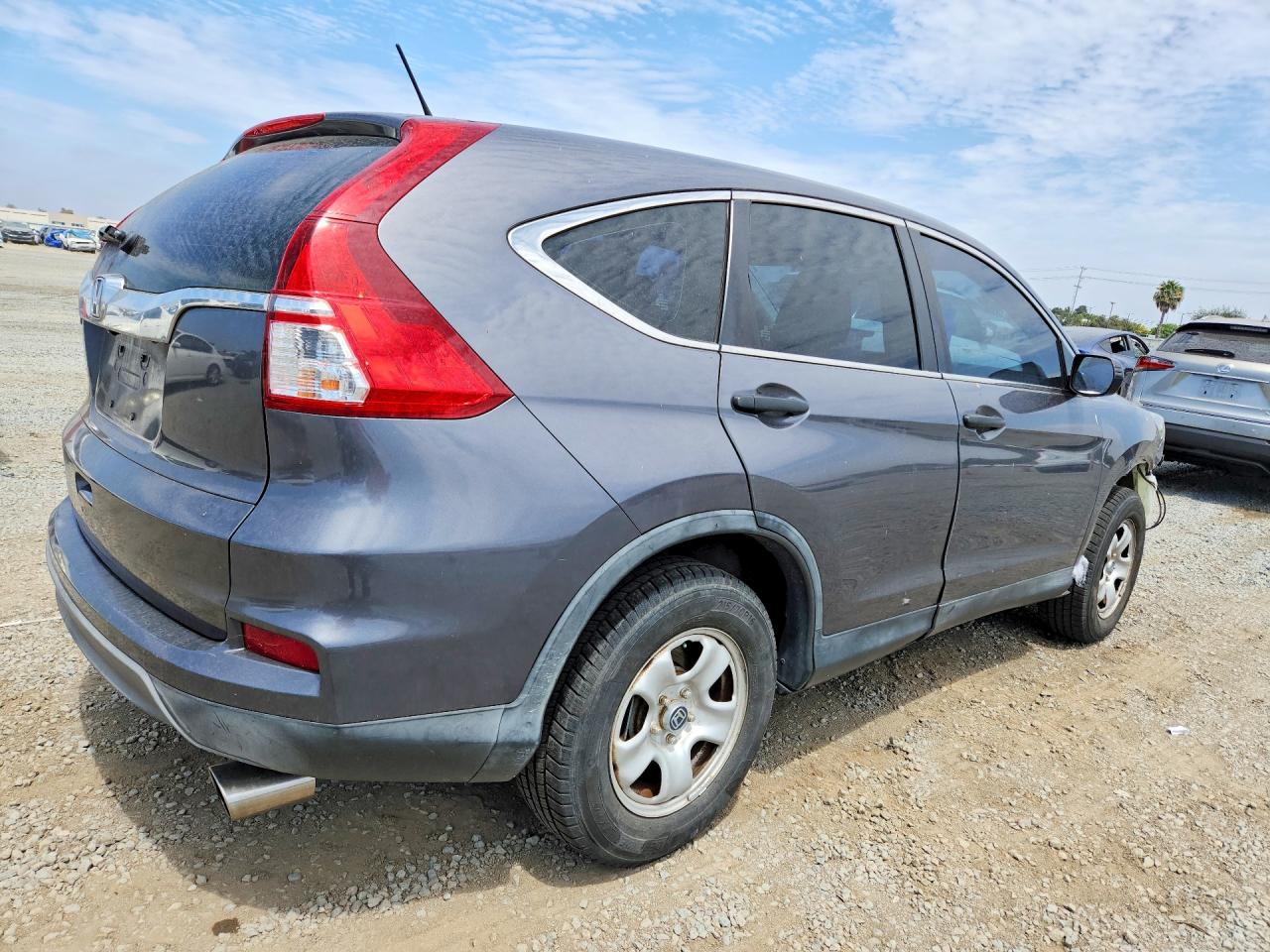 2015 Honda Cr-v Lx Gray vin: 3CZRM3H3XFG708900