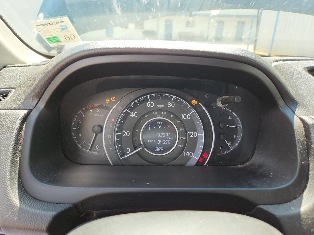 2015 Honda Cr-v Lx Black vin: 3CZRM3H3XFG709478 Damage: Warning Light - Abs, On, Unacceptable
