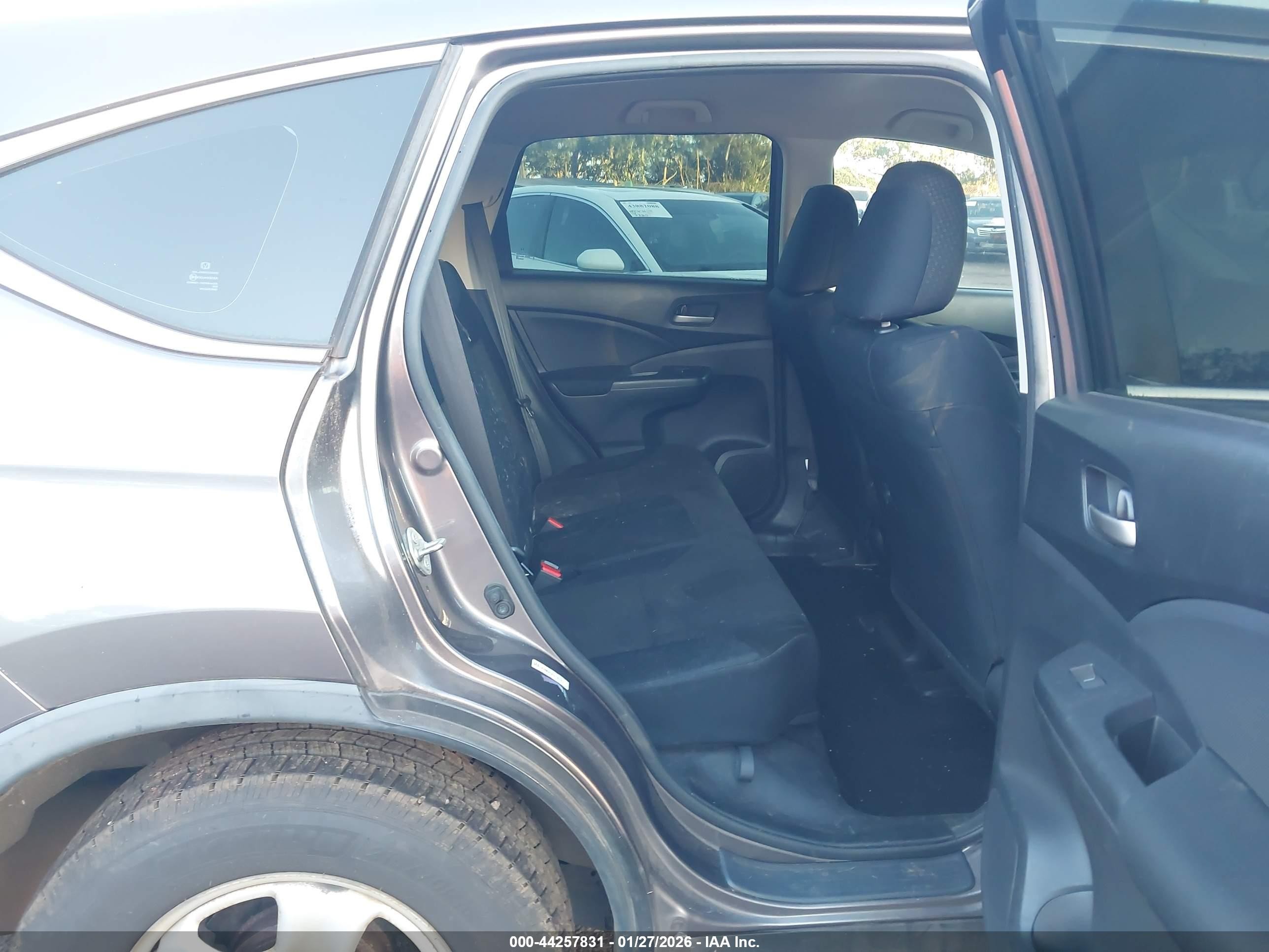 2015 Honda Cr-v Lx Gray vin: 3CZRM3H3XFG716270