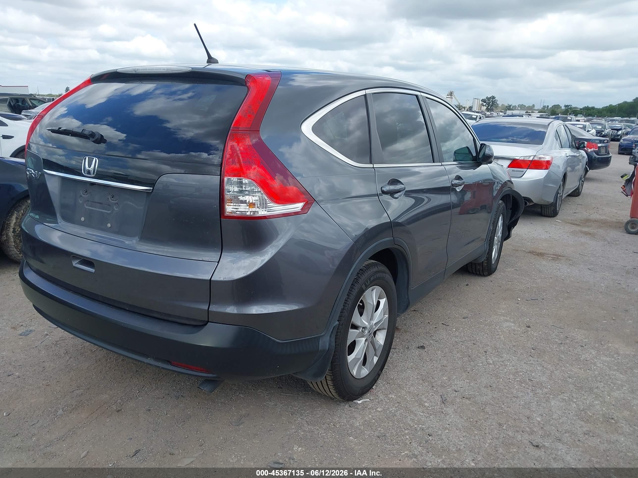 2012 Honda Cr-v Ex Gray vin: 3CZRM3H50CG702049