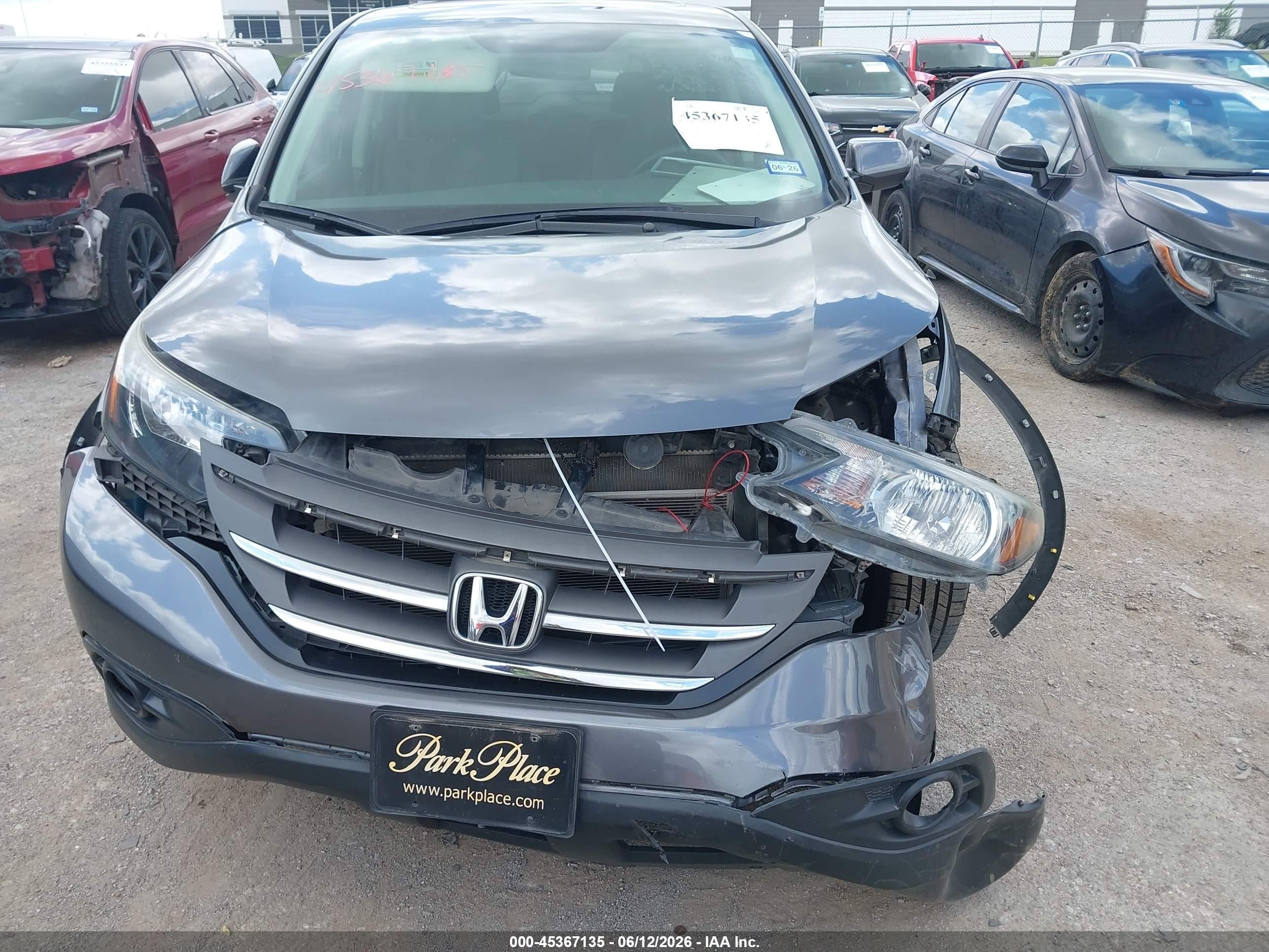 2012 Honda Cr-v Ex Gray vin: 3CZRM3H50CG702049