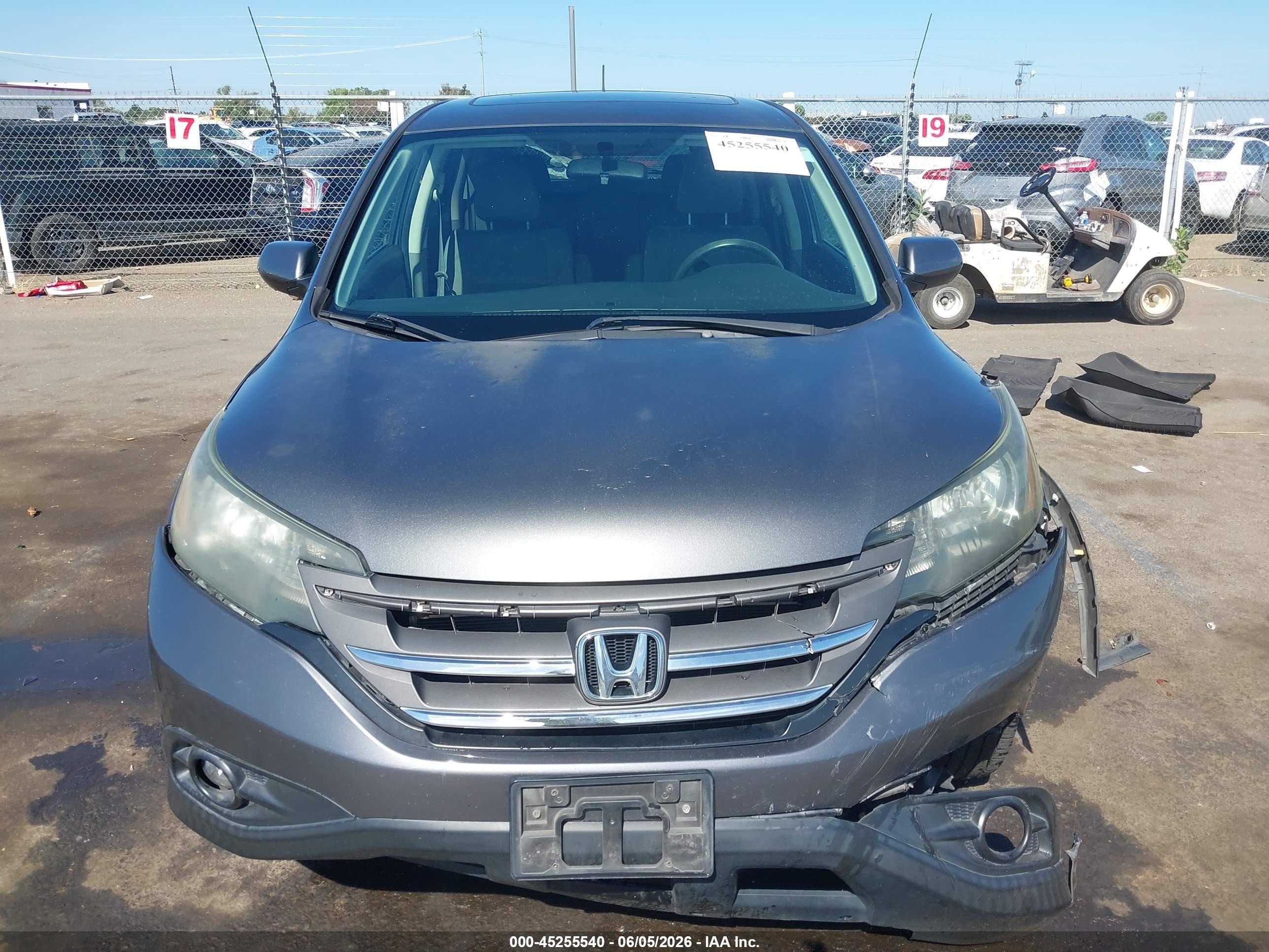 2012 Honda Cr-v Ex Gray vin: 3CZRM3H50CG702276