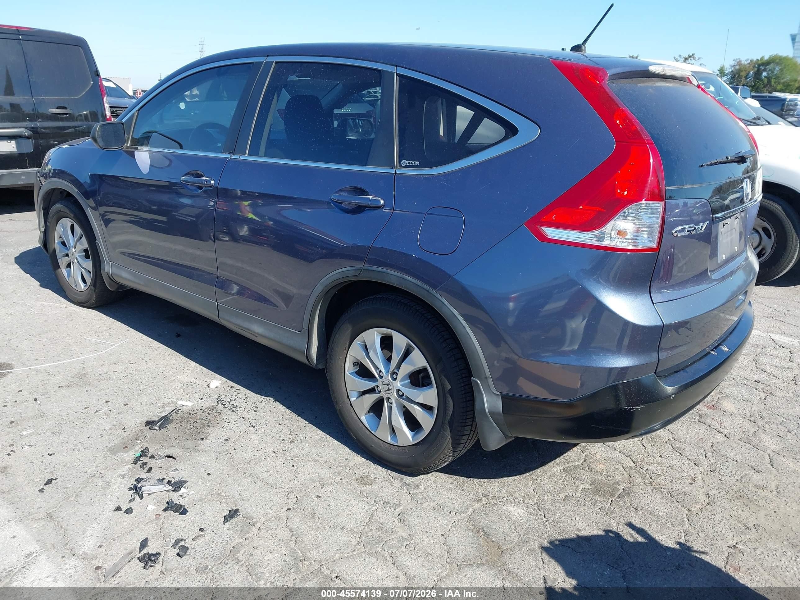 2012 Honda Cr-v Ex Blue vin: 3CZRM3H50CG704819