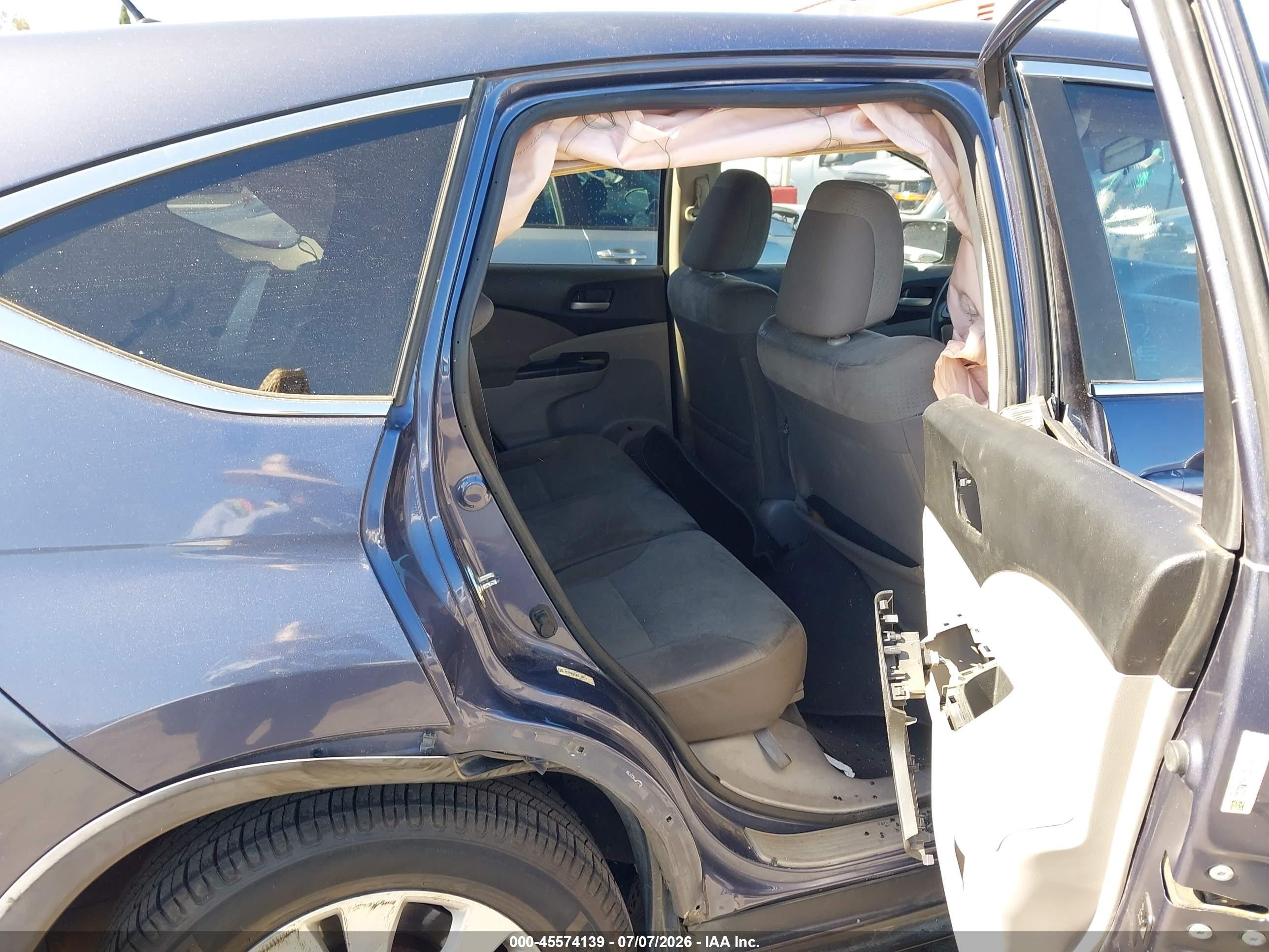 2012 Honda Cr-v Ex Blue vin: 3CZRM3H50CG704819