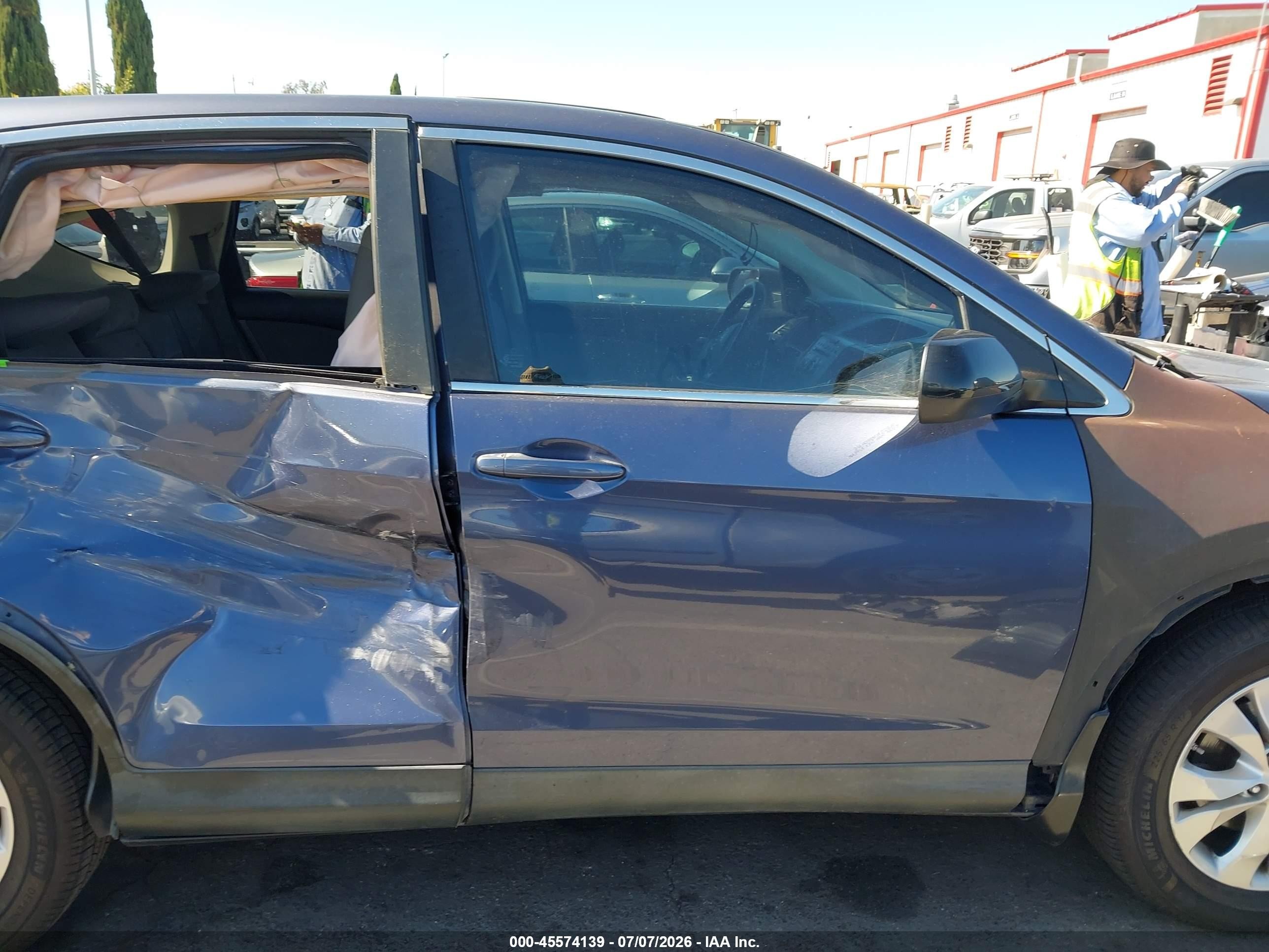 2012 Honda Cr-v Ex Blue vin: 3CZRM3H50CG704819