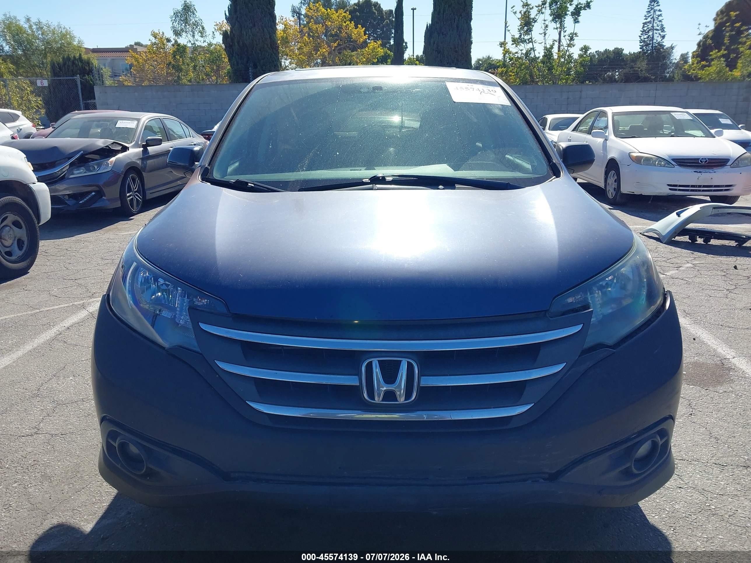 2012 Honda Cr-v Ex Blue vin: 3CZRM3H50CG704819