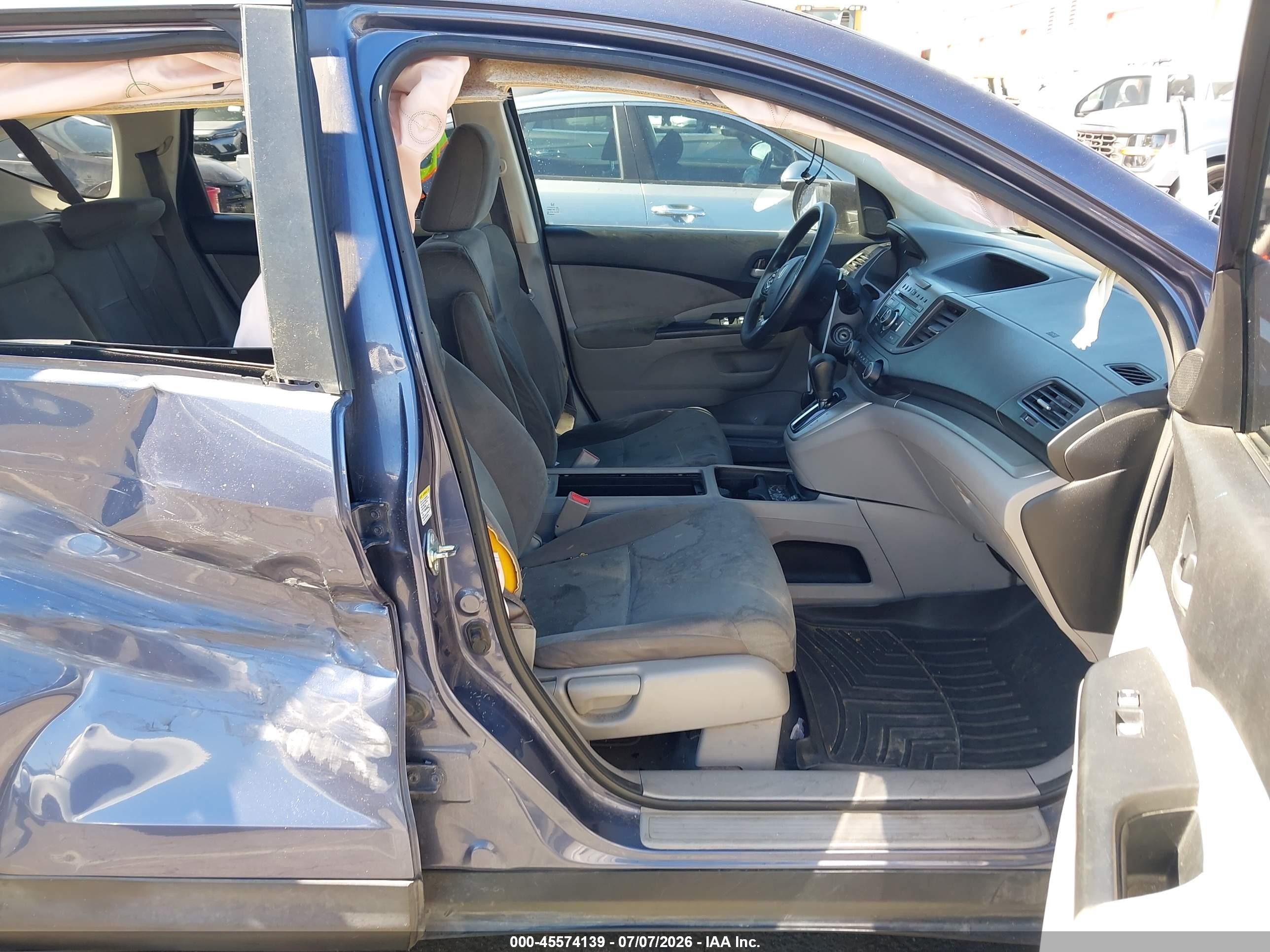 2012 Honda Cr-v Ex Blue vin: 3CZRM3H50CG704819