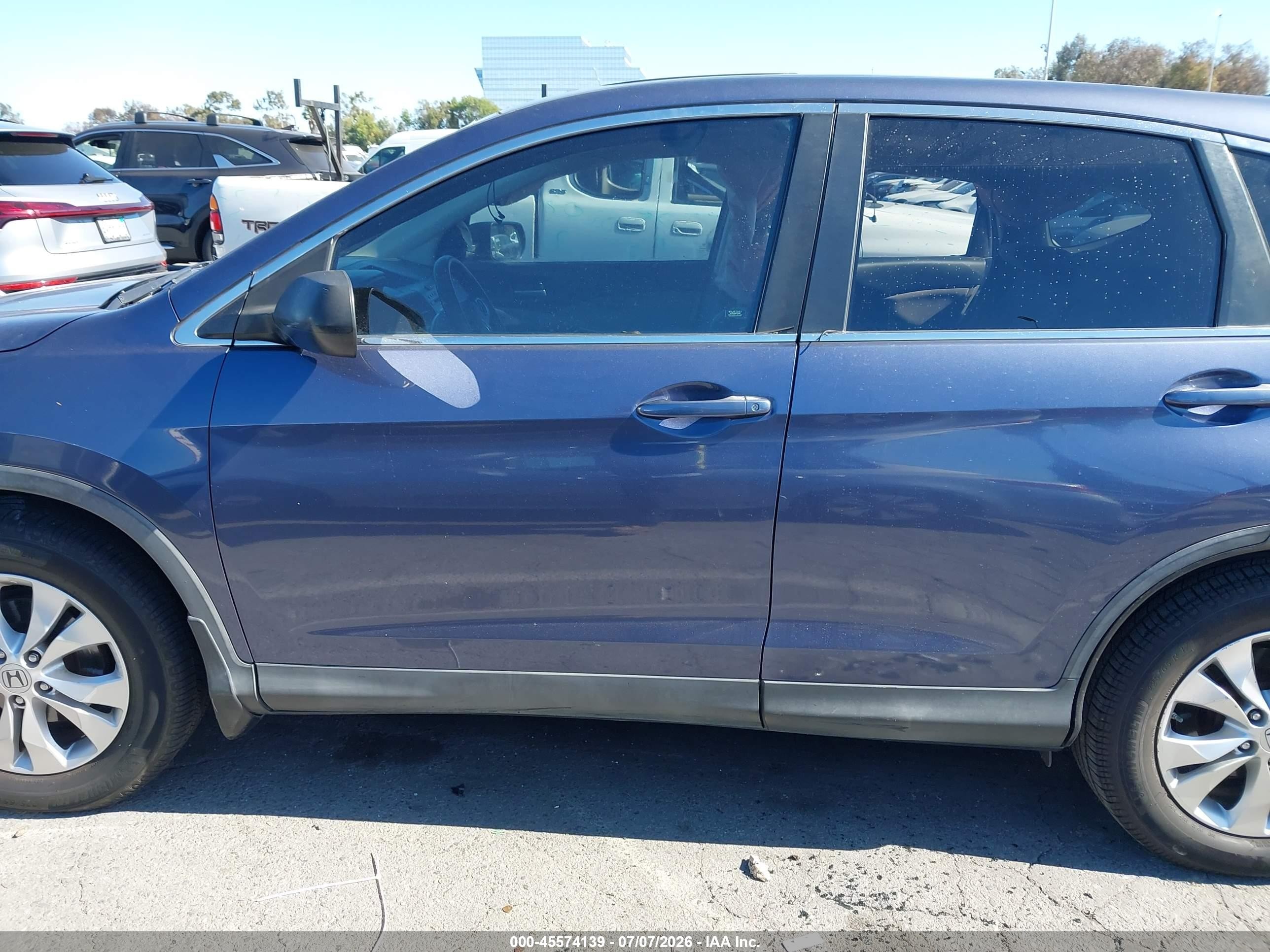 2012 Honda Cr-v Ex Blue vin: 3CZRM3H50CG704819