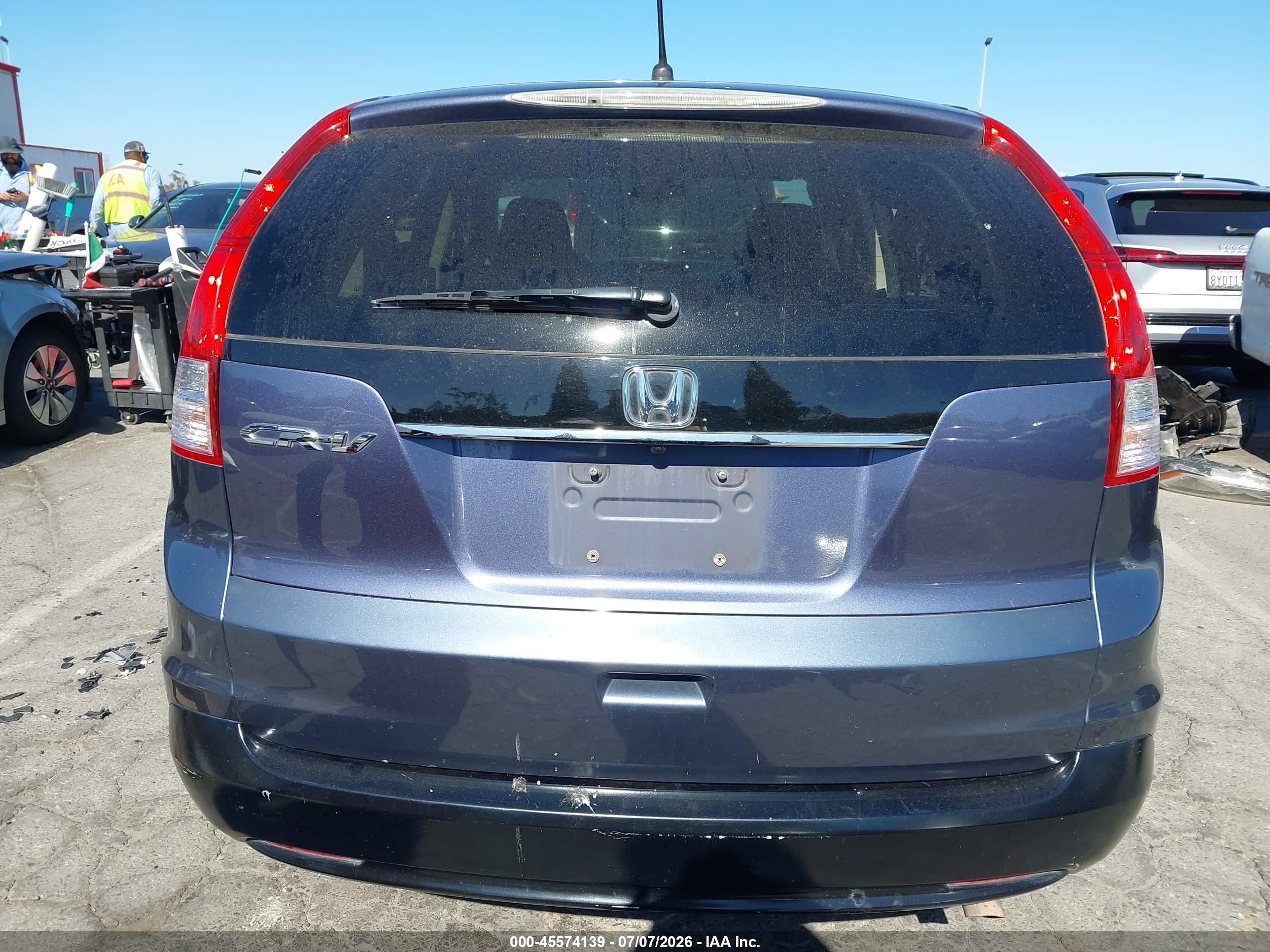 2012 Honda Cr-v Ex Blue vin: 3CZRM3H50CG704819