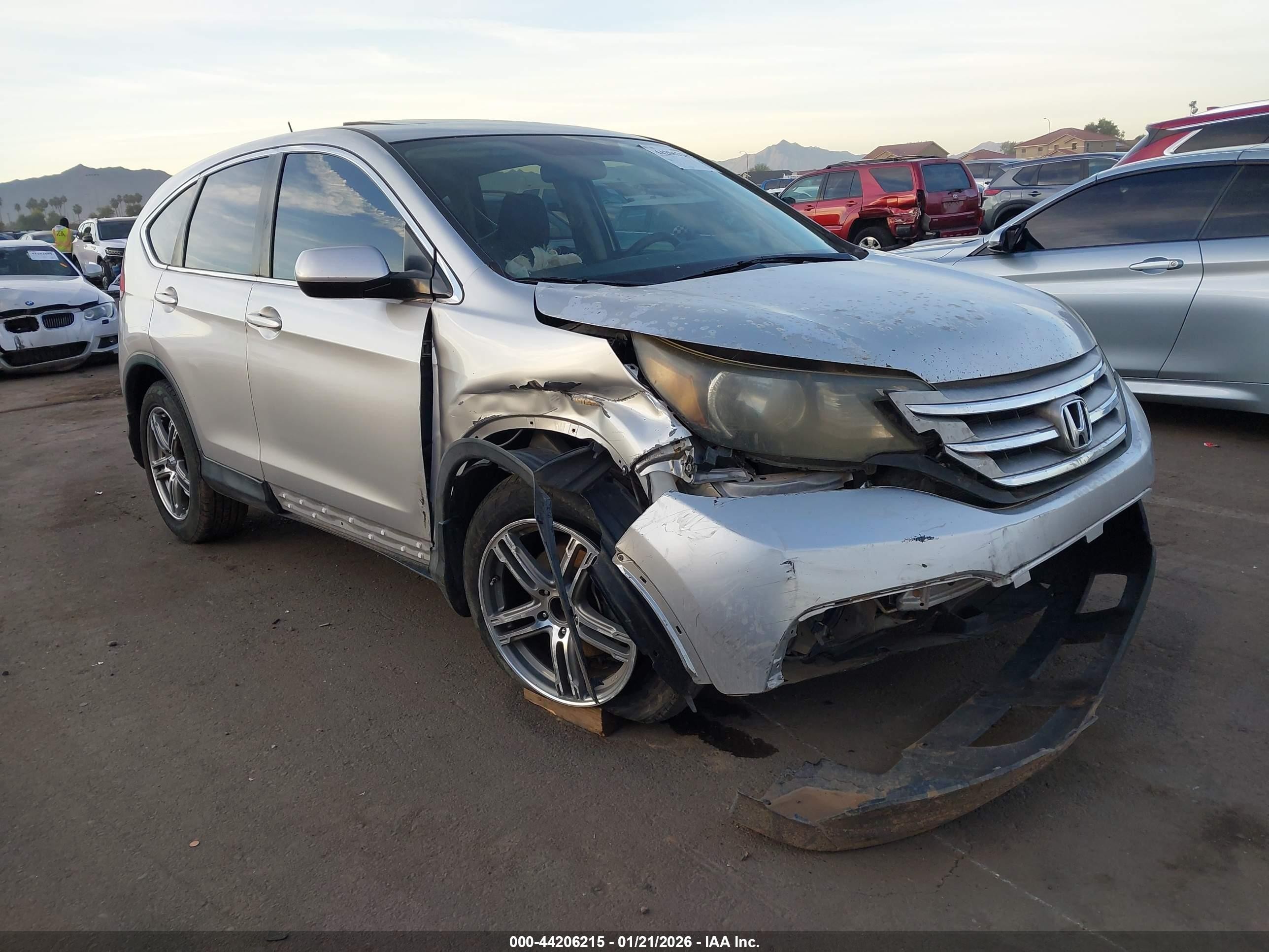 2013 Honda Cr-v Ex Silver vin: 3CZRM3H50DG702098