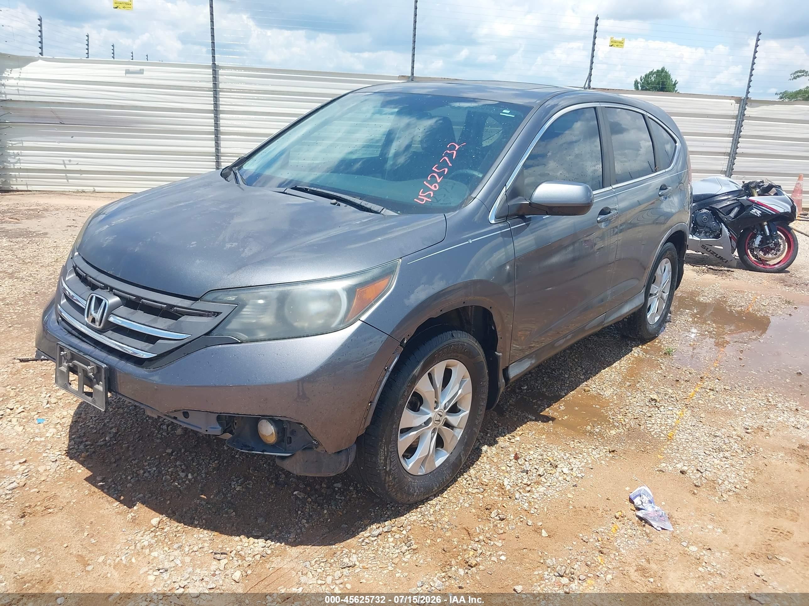 2014 Honda Cr-v Ex Gray vin: 3CZRM3H50EG700241