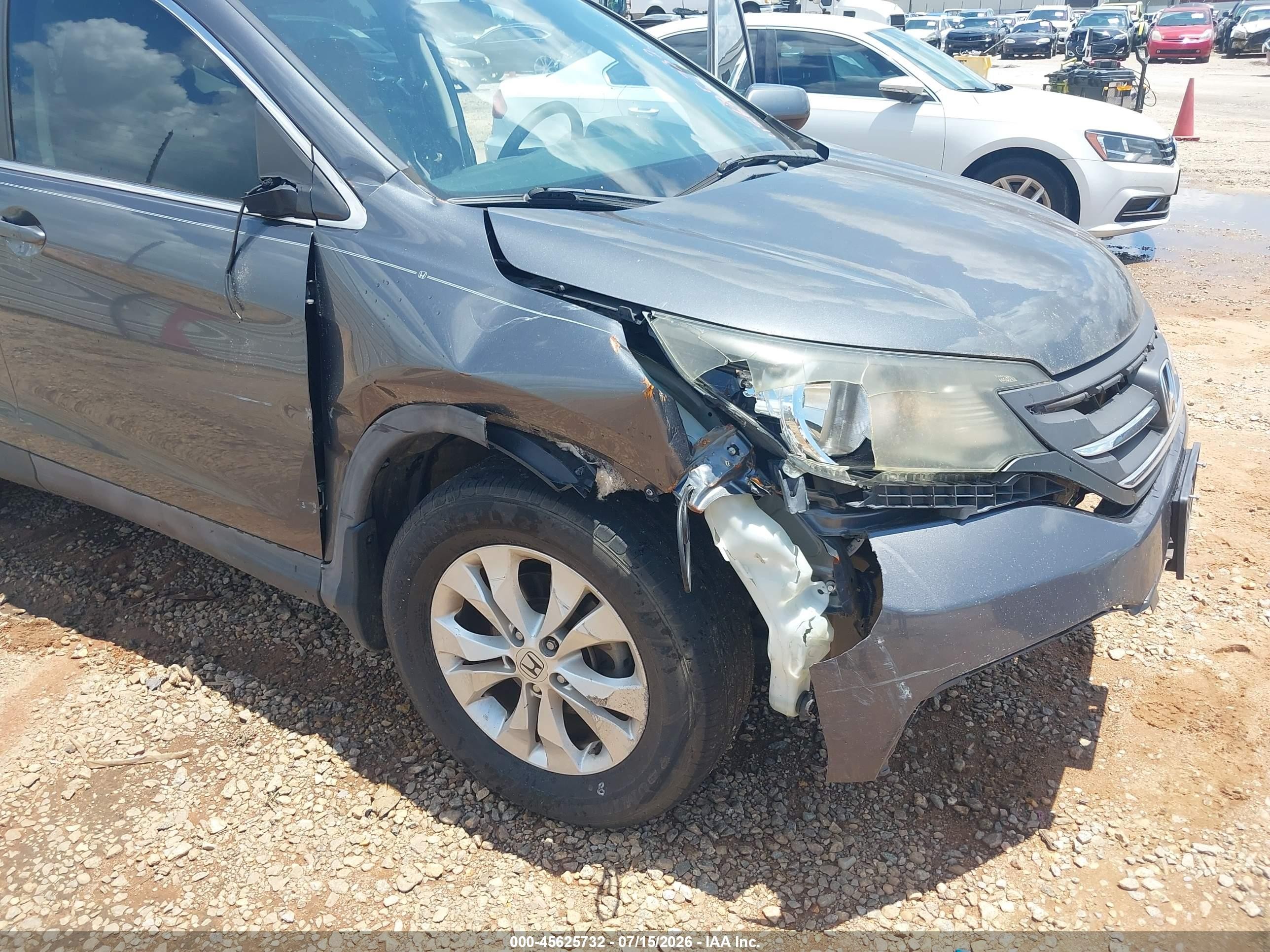2014 Honda Cr-v Ex Gray vin: 3CZRM3H50EG700241
