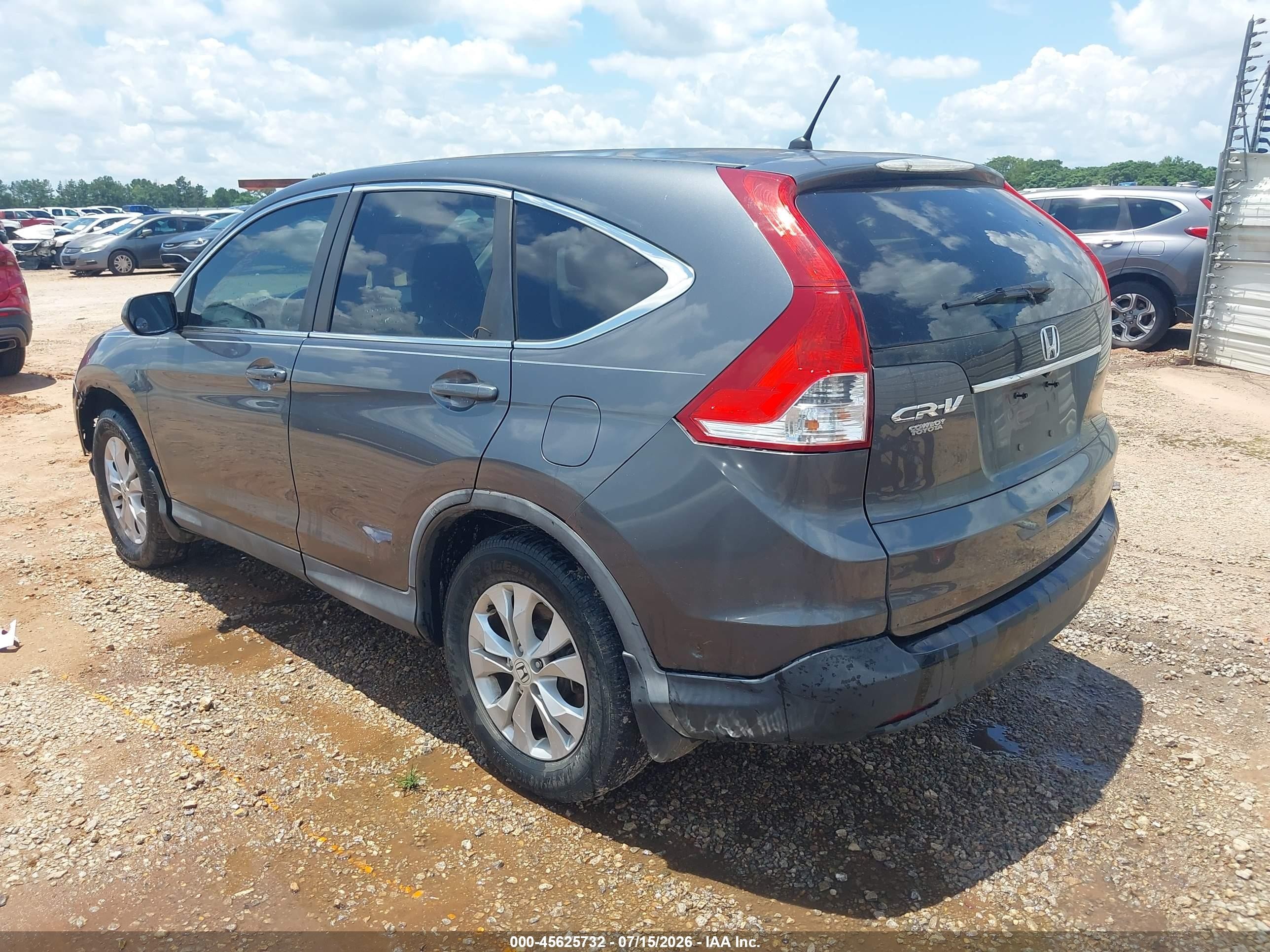 2014 Honda Cr-v Ex Gray vin: 3CZRM3H50EG700241