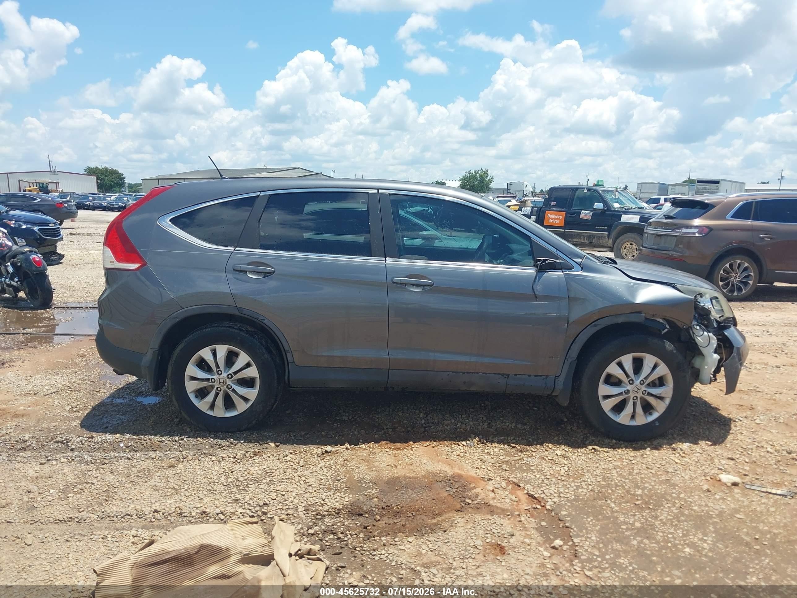 2014 Honda Cr-v Ex Gray vin: 3CZRM3H50EG700241
