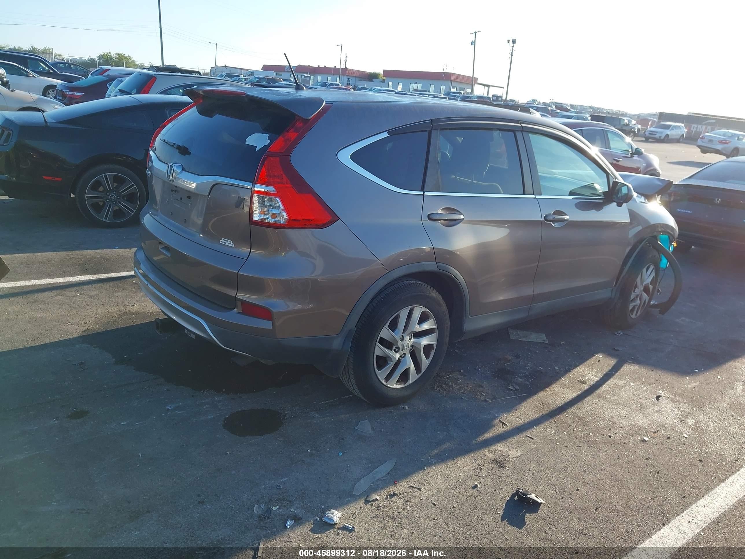 2015 Honda Cr-v Ex Gray vin: 3CZRM3H50FG704761