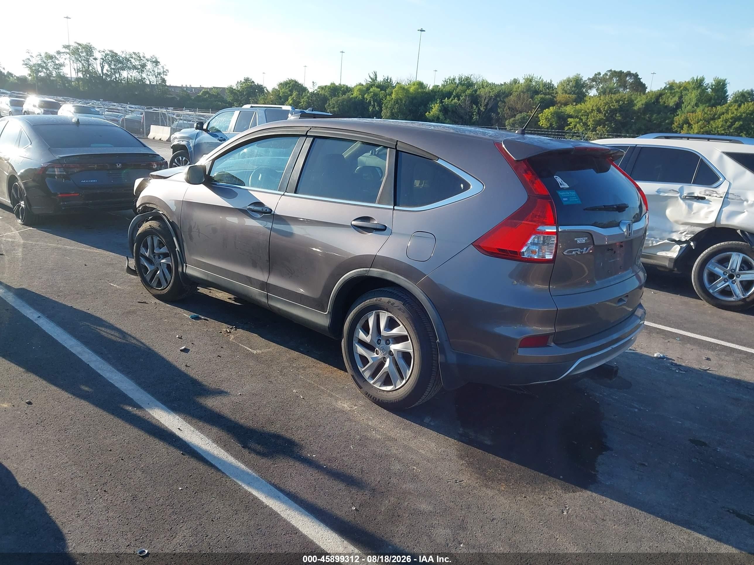 2015 Honda Cr-v Ex Gray vin: 3CZRM3H50FG704761