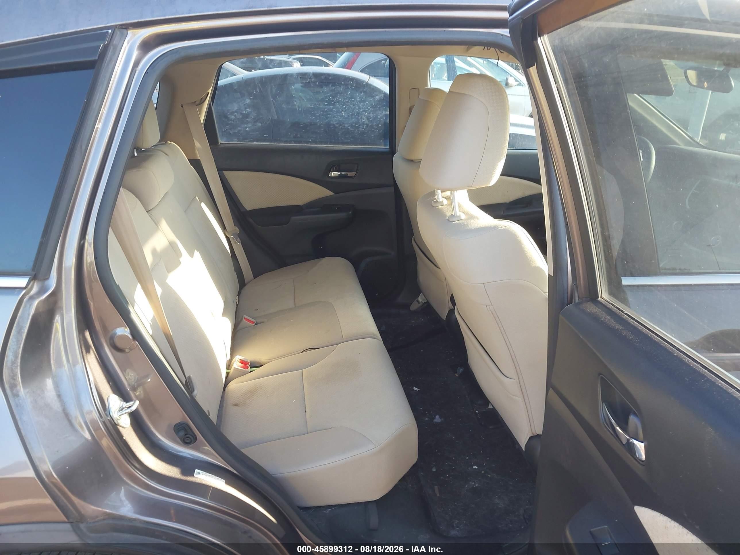2015 Honda Cr-v Ex Gray vin: 3CZRM3H50FG704761
