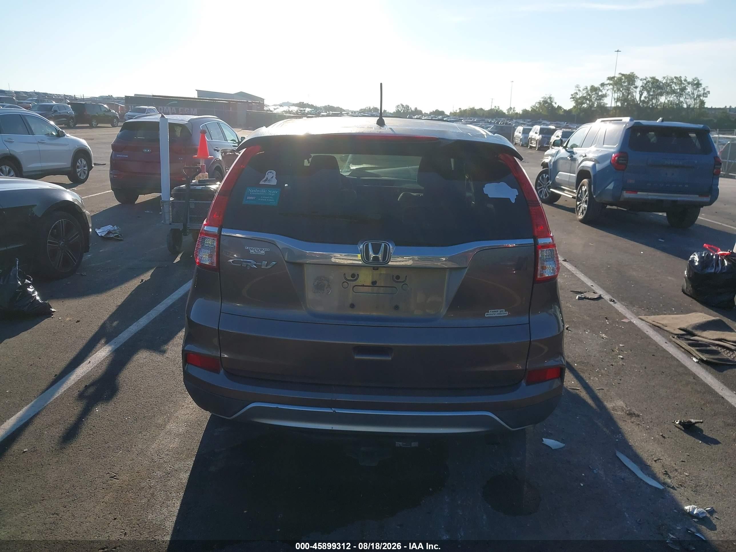 2015 Honda Cr-v Ex Gray vin: 3CZRM3H50FG704761