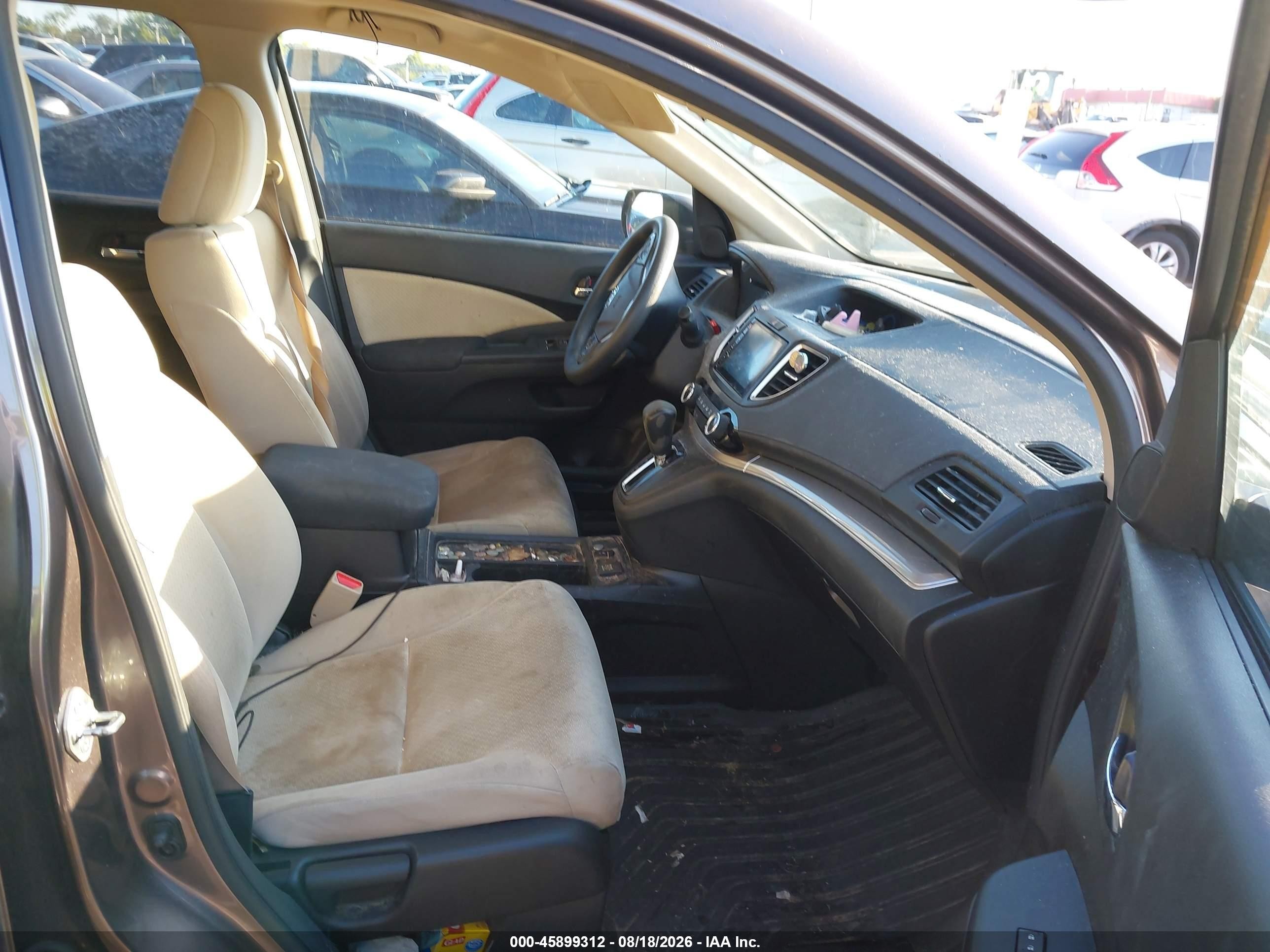 2015 Honda Cr-v Ex Gray vin: 3CZRM3H50FG704761