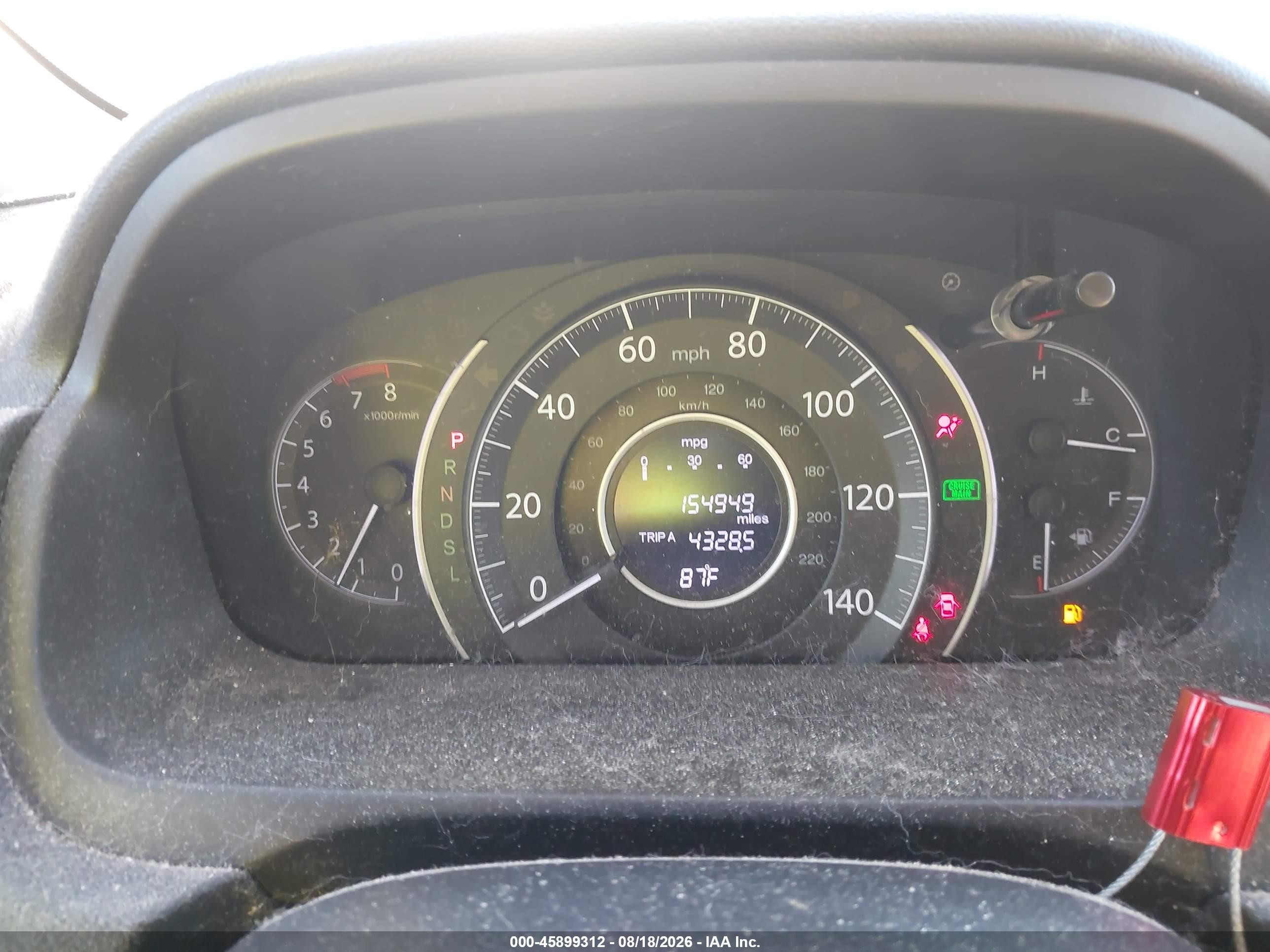 2015 Honda Cr-v Ex Gray vin: 3CZRM3H50FG704761