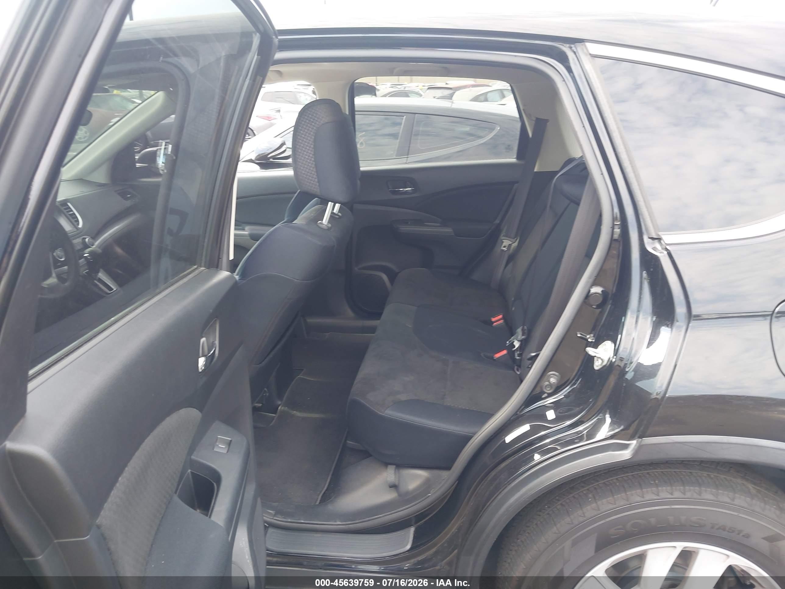 2015 Honda Cr-v Ex Black vin: 3CZRM3H50FG709992