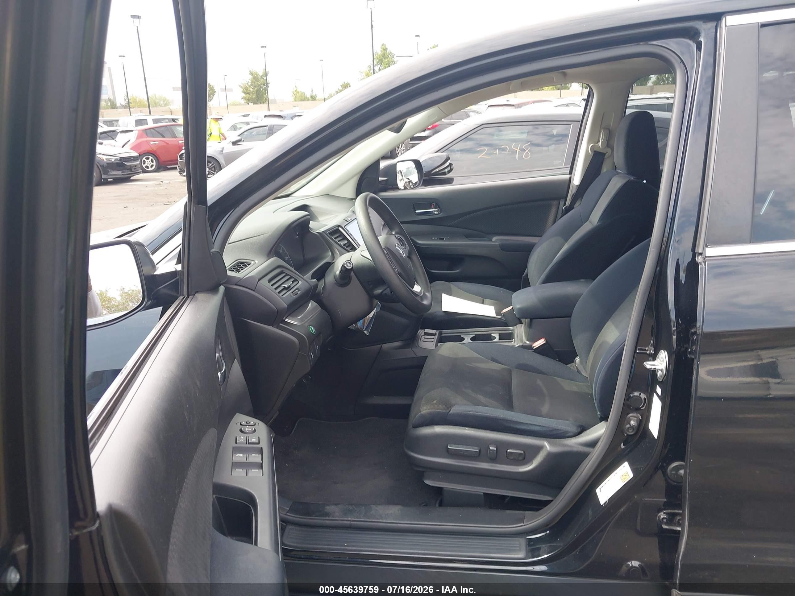 2015 Honda Cr-v Ex Black vin: 3CZRM3H50FG709992