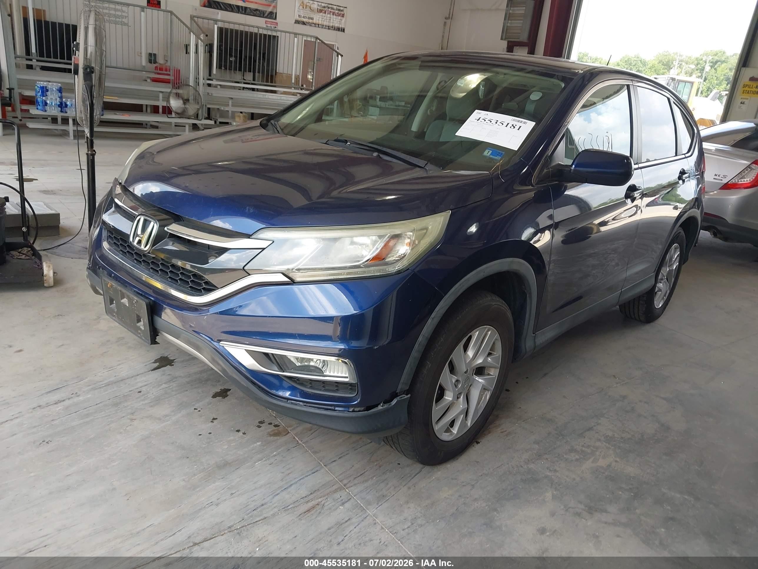 2015 Honda Cr-v Ex Blue vin: 3CZRM3H50FG710432