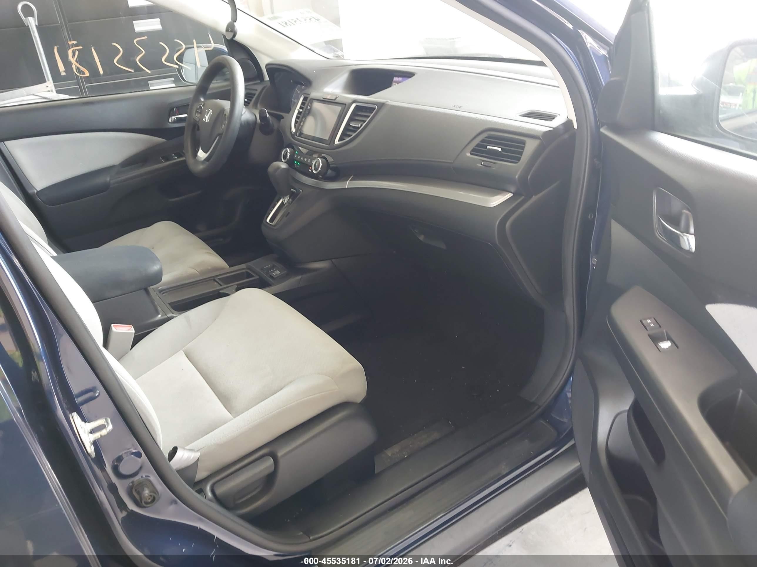 2015 Honda Cr-v Ex Blue vin: 3CZRM3H50FG710432