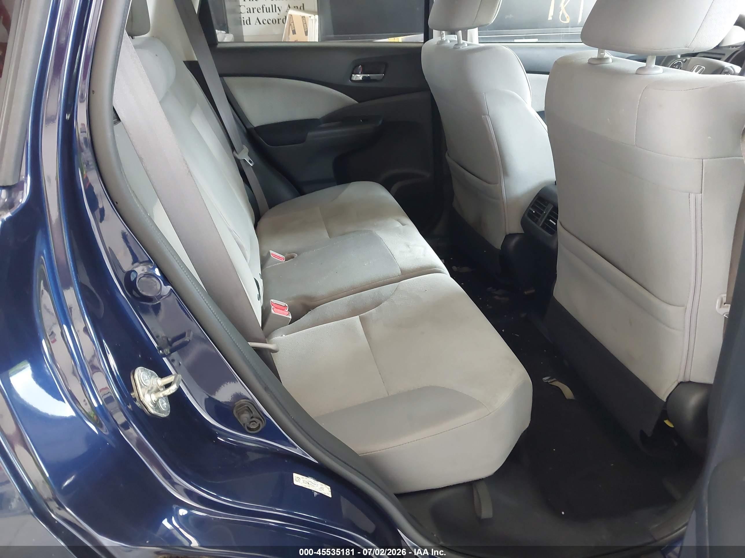 2015 Honda Cr-v Ex Blue vin: 3CZRM3H50FG710432