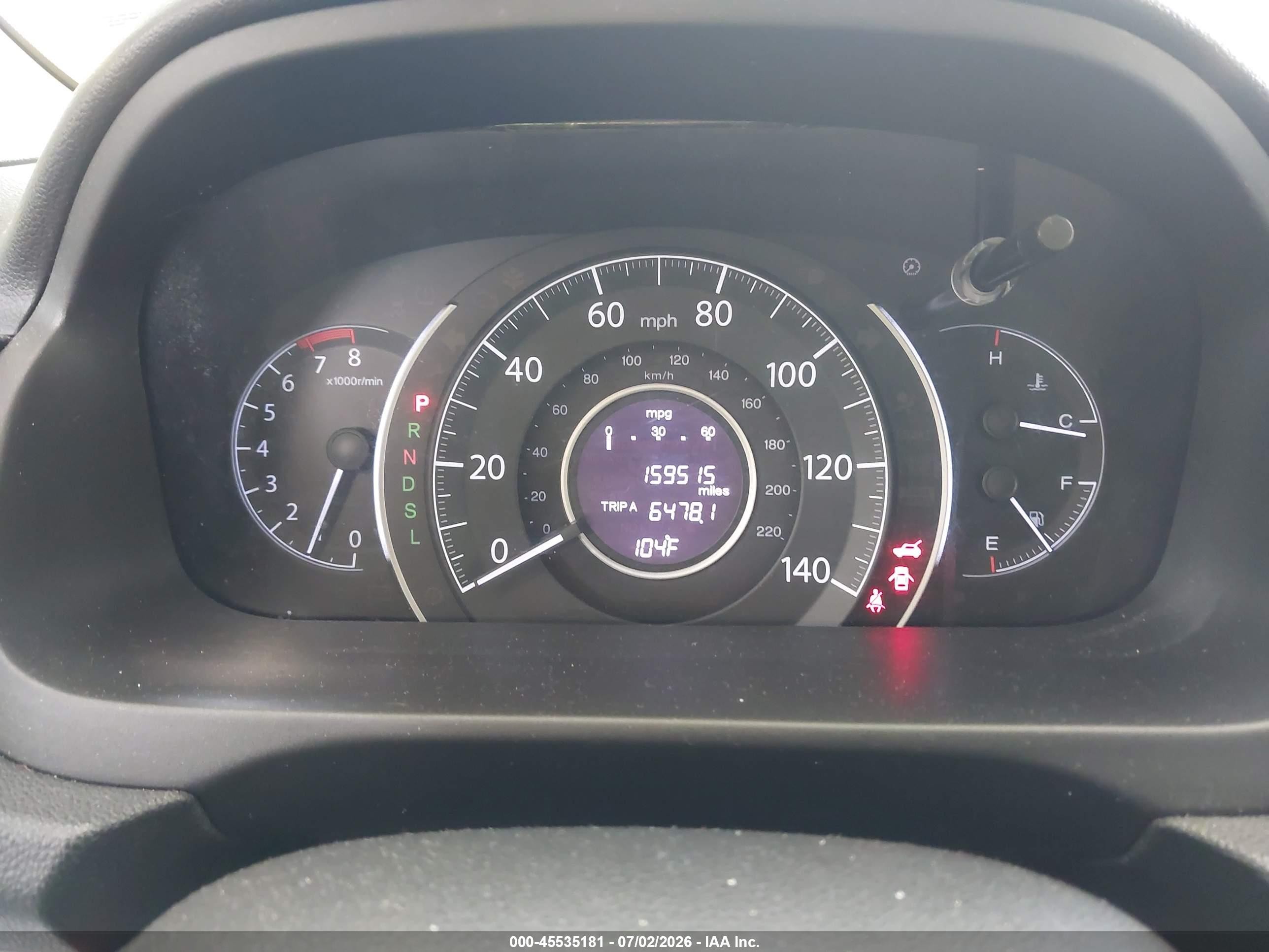 2015 Honda Cr-v Ex Blue vin: 3CZRM3H50FG710432