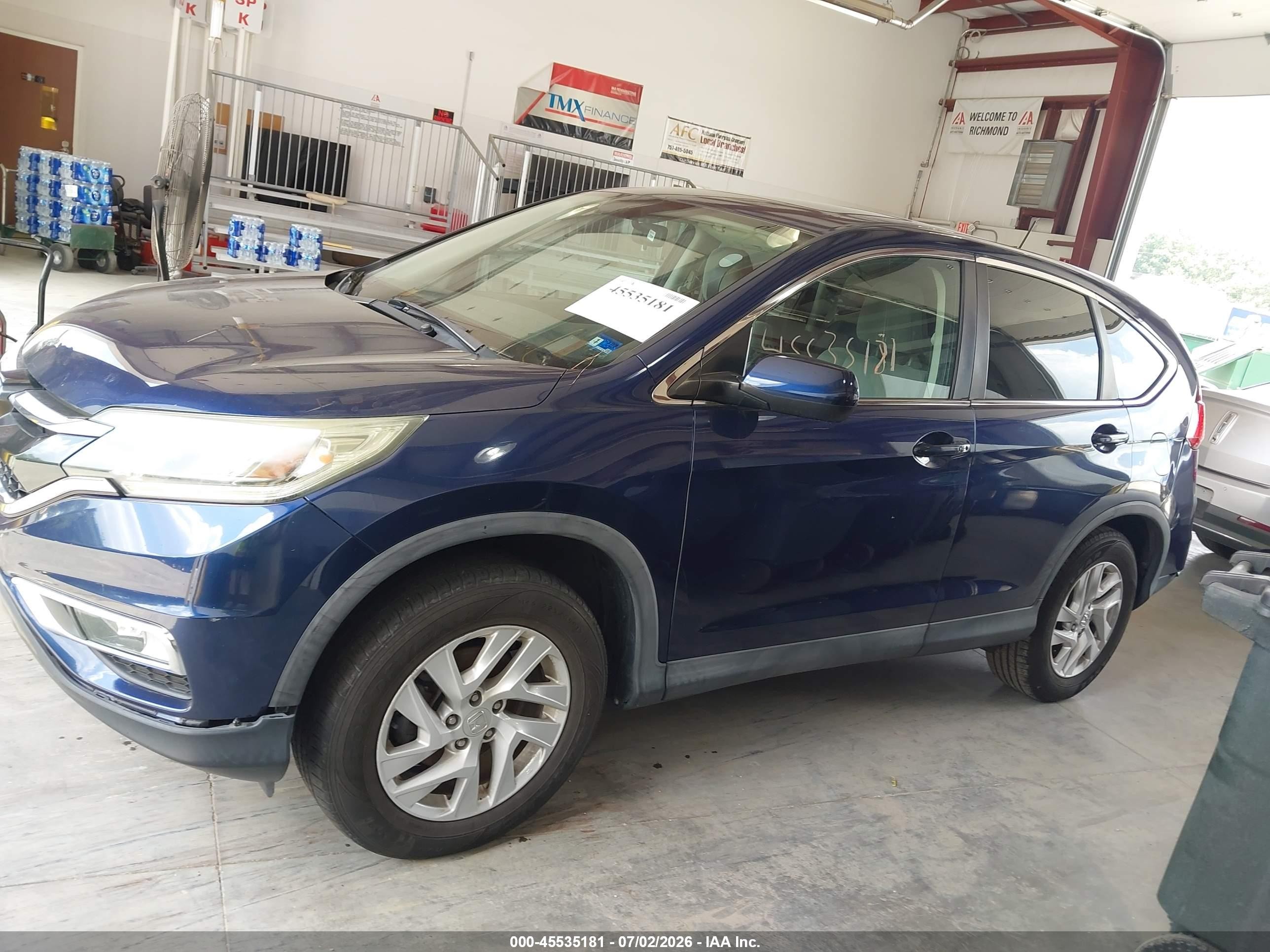 2015 Honda Cr-v Ex Blue vin: 3CZRM3H50FG710432
