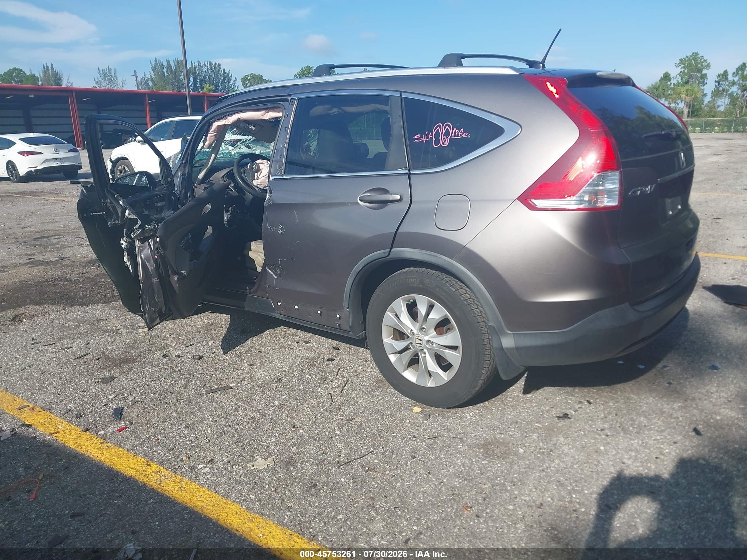 2012 Honda Cr-v Ex Silver vin: 3CZRM3H51CG702870