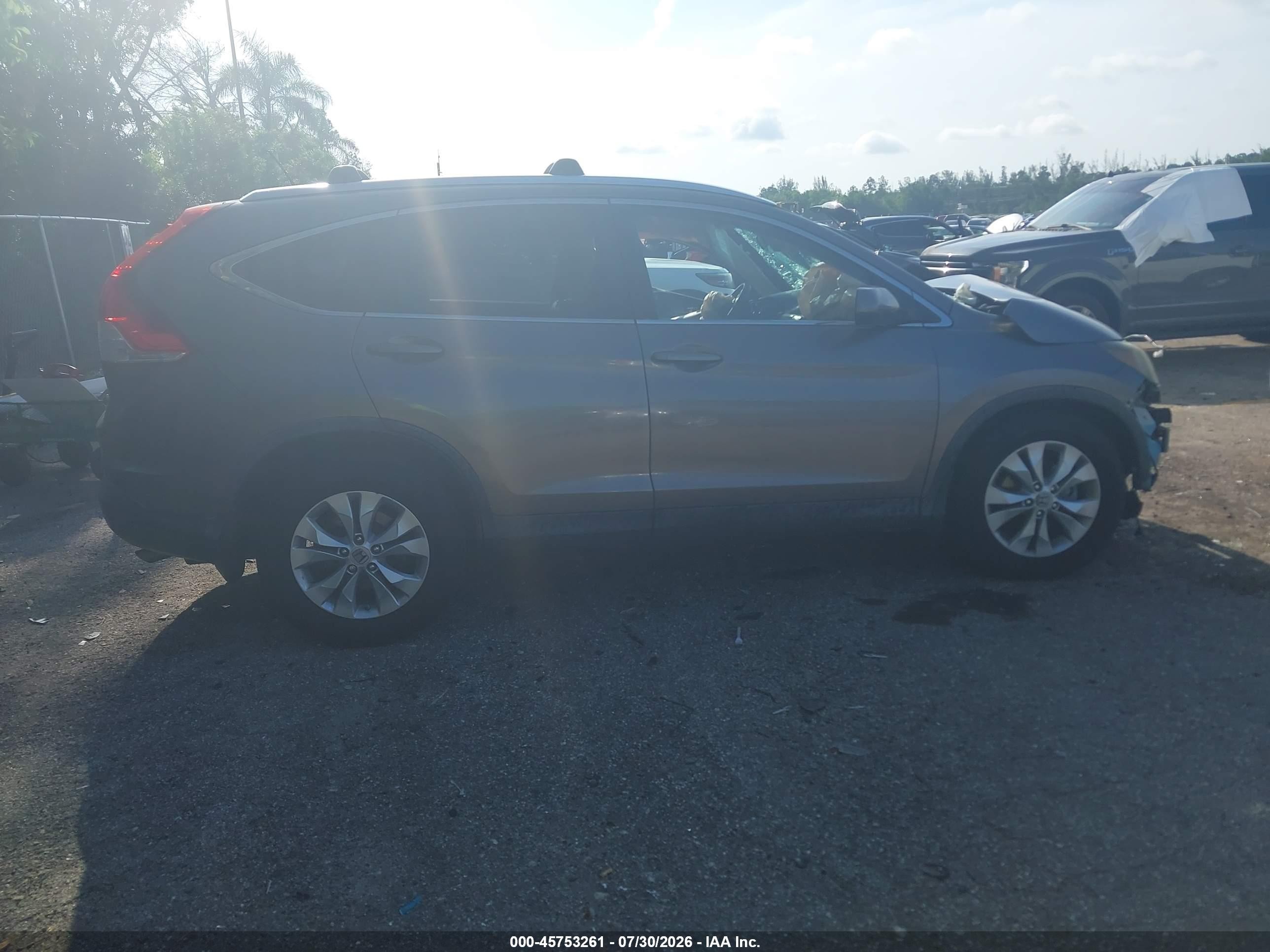 2012 Honda Cr-v Ex Silver vin: 3CZRM3H51CG702870