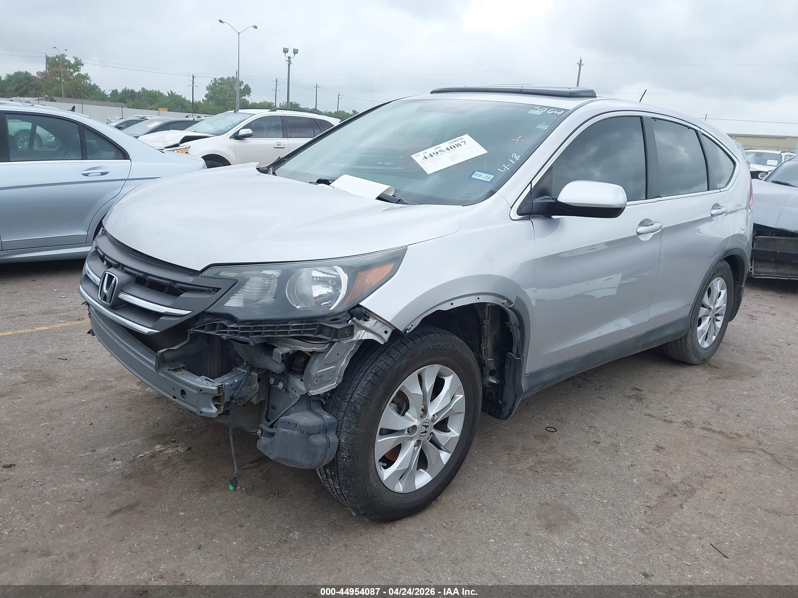 2012 Honda Cr-v Ex Silver vin: 3CZRM3H51CG703064