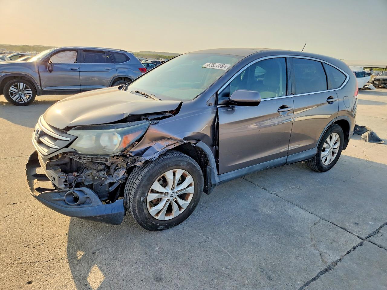 2013 Honda Cr-v Ex Gray vin: 3CZRM3H51DG701915
