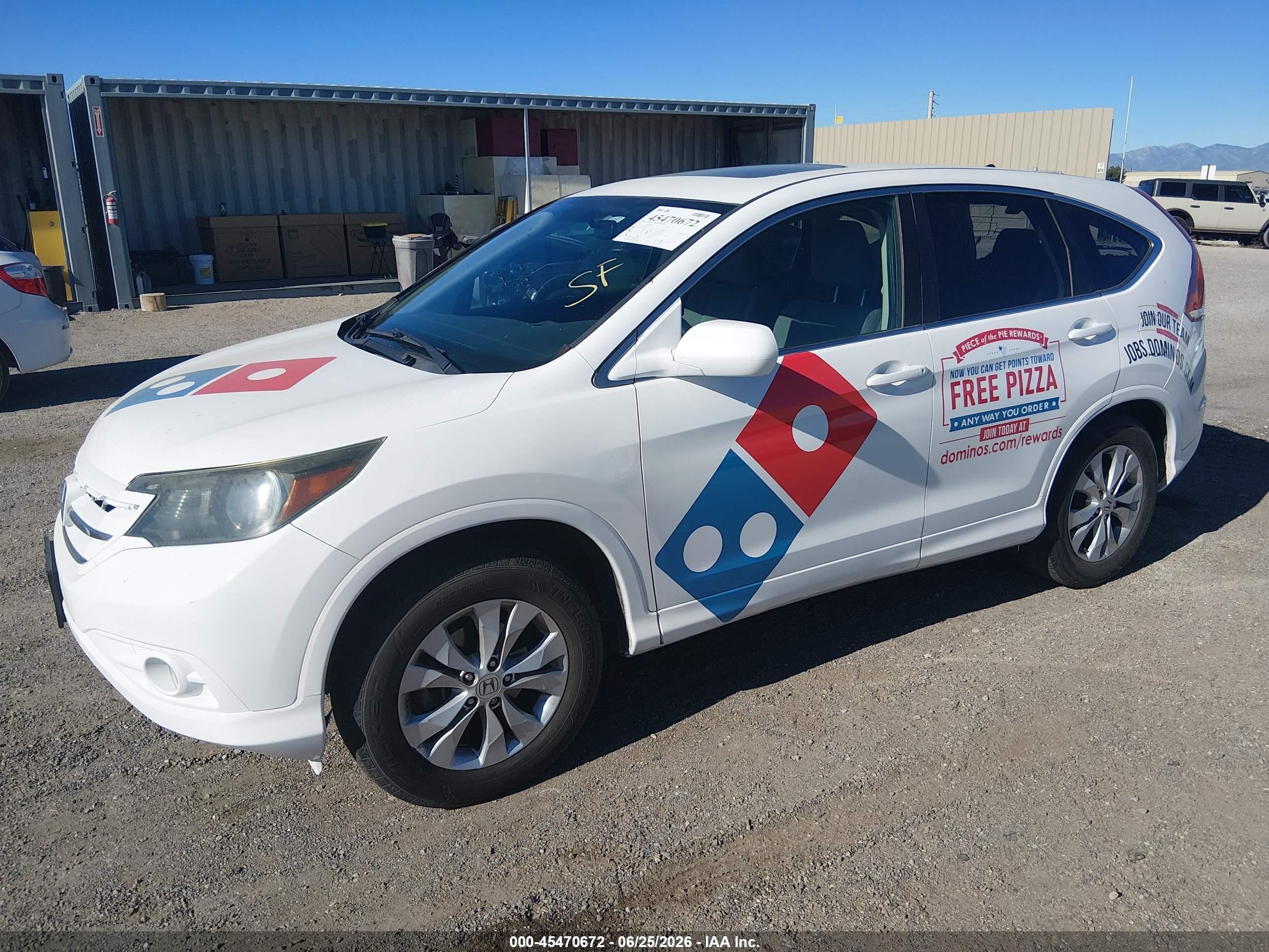 2013 Honda Cr-v Ex Белый vin: 3CZRM3H51DG704541