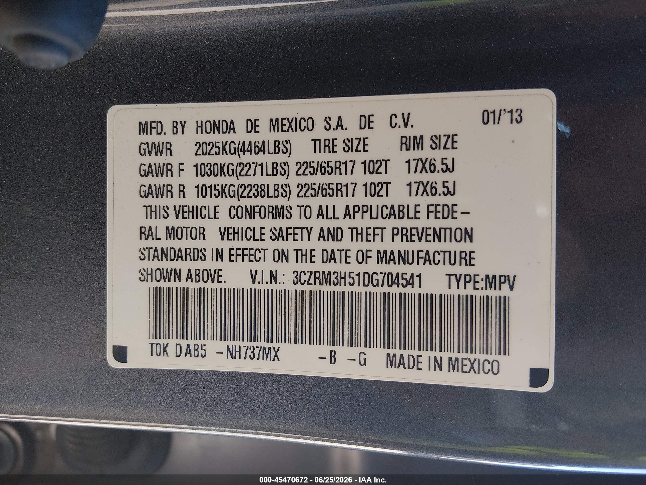 2013 Honda Cr-v Ex Белый vin: 3CZRM3H51DG704541