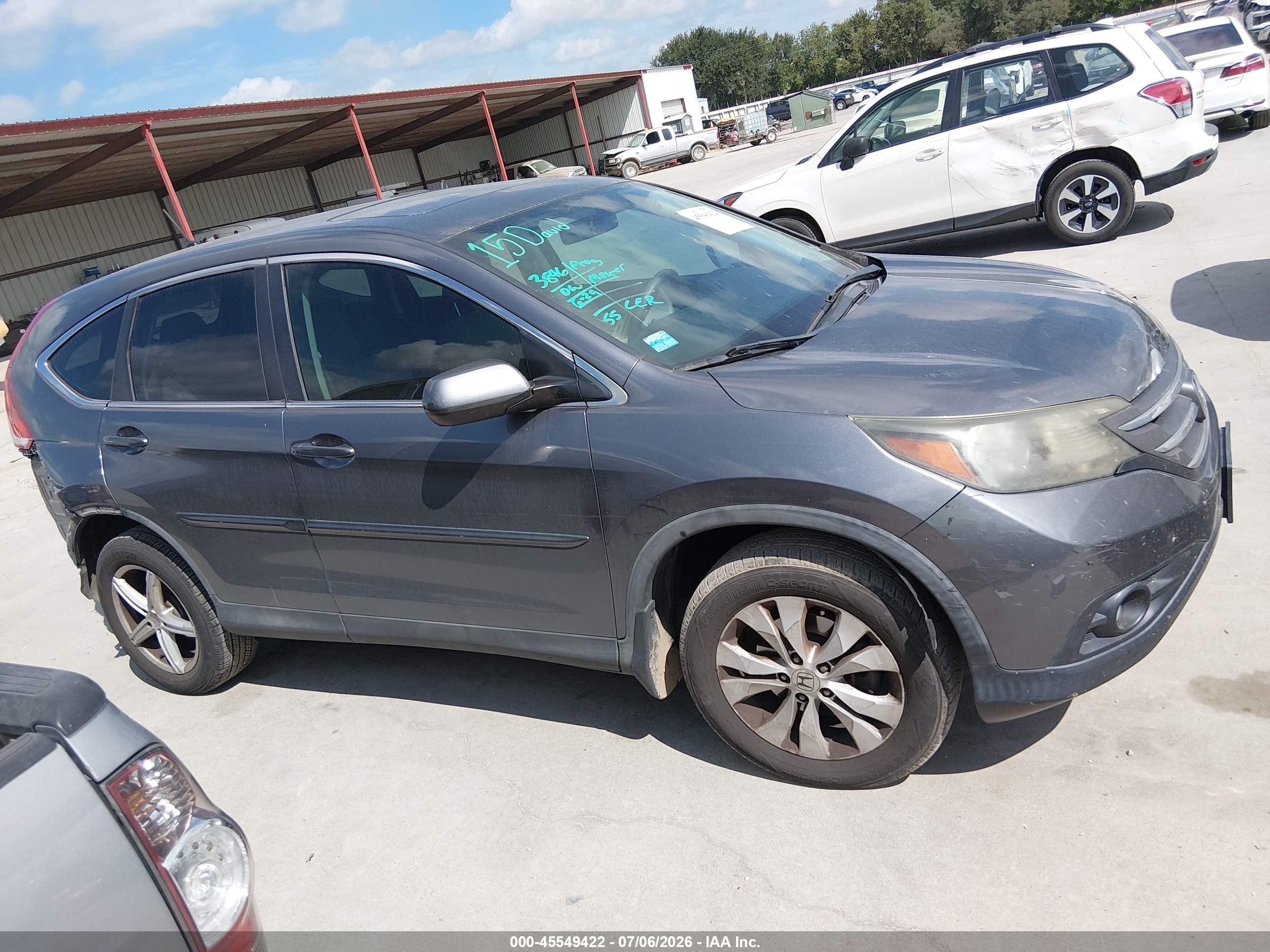 2014 Honda Cr-v Ex Gray vin: 3CZRM3H51EG703214
