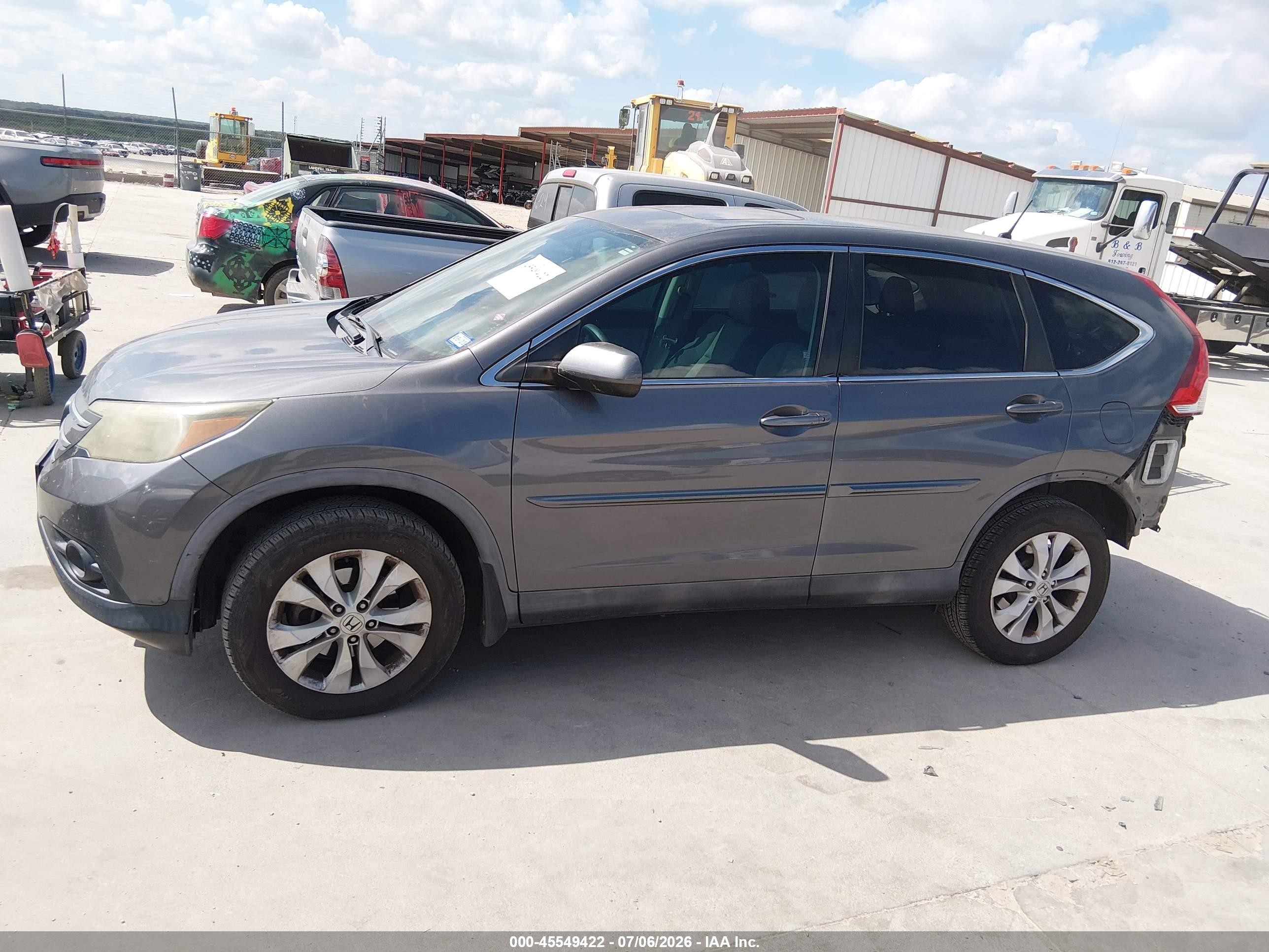 2014 Honda Cr-v Ex Gray vin: 3CZRM3H51EG703214