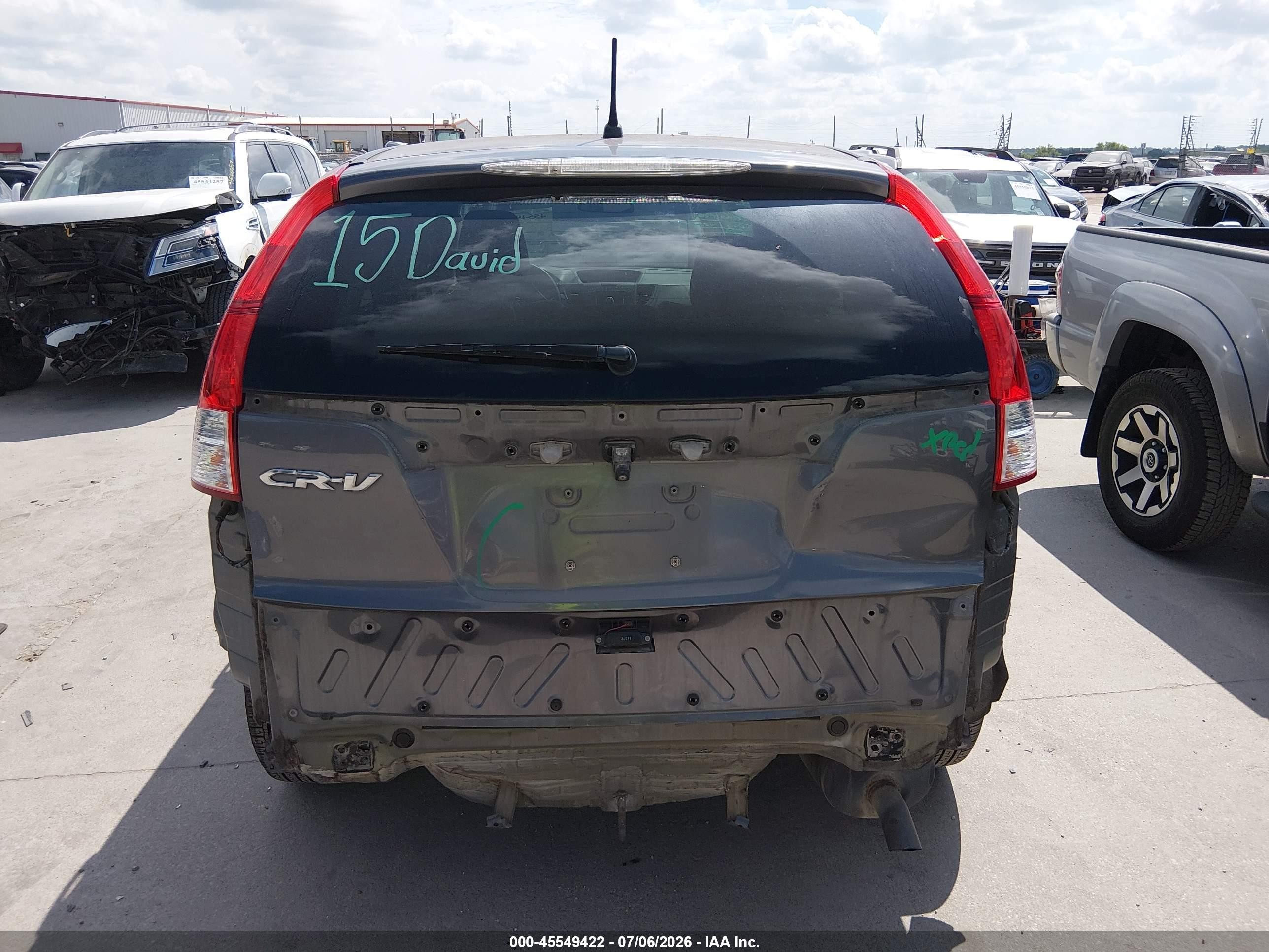 2014 Honda Cr-v Ex Gray vin: 3CZRM3H51EG703214