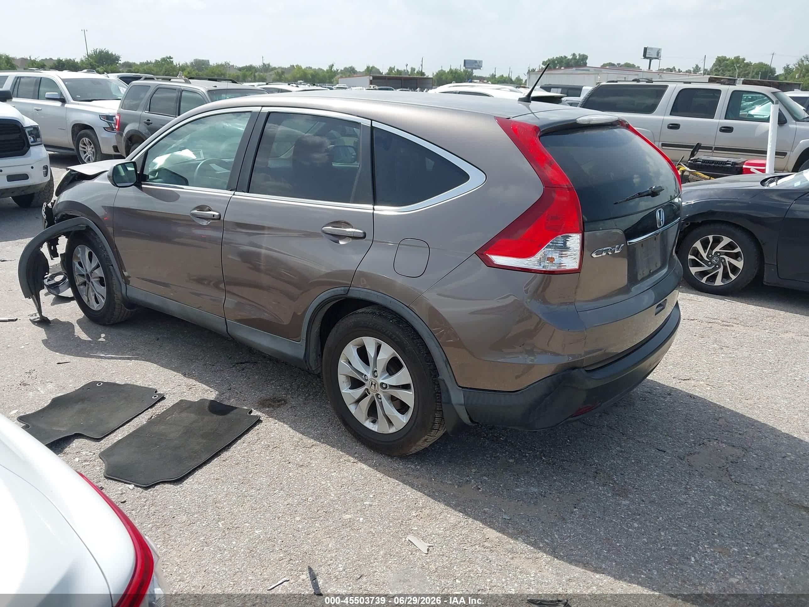 2014 Honda Cr-v Ex Серый vin: 3CZRM3H51EG703603