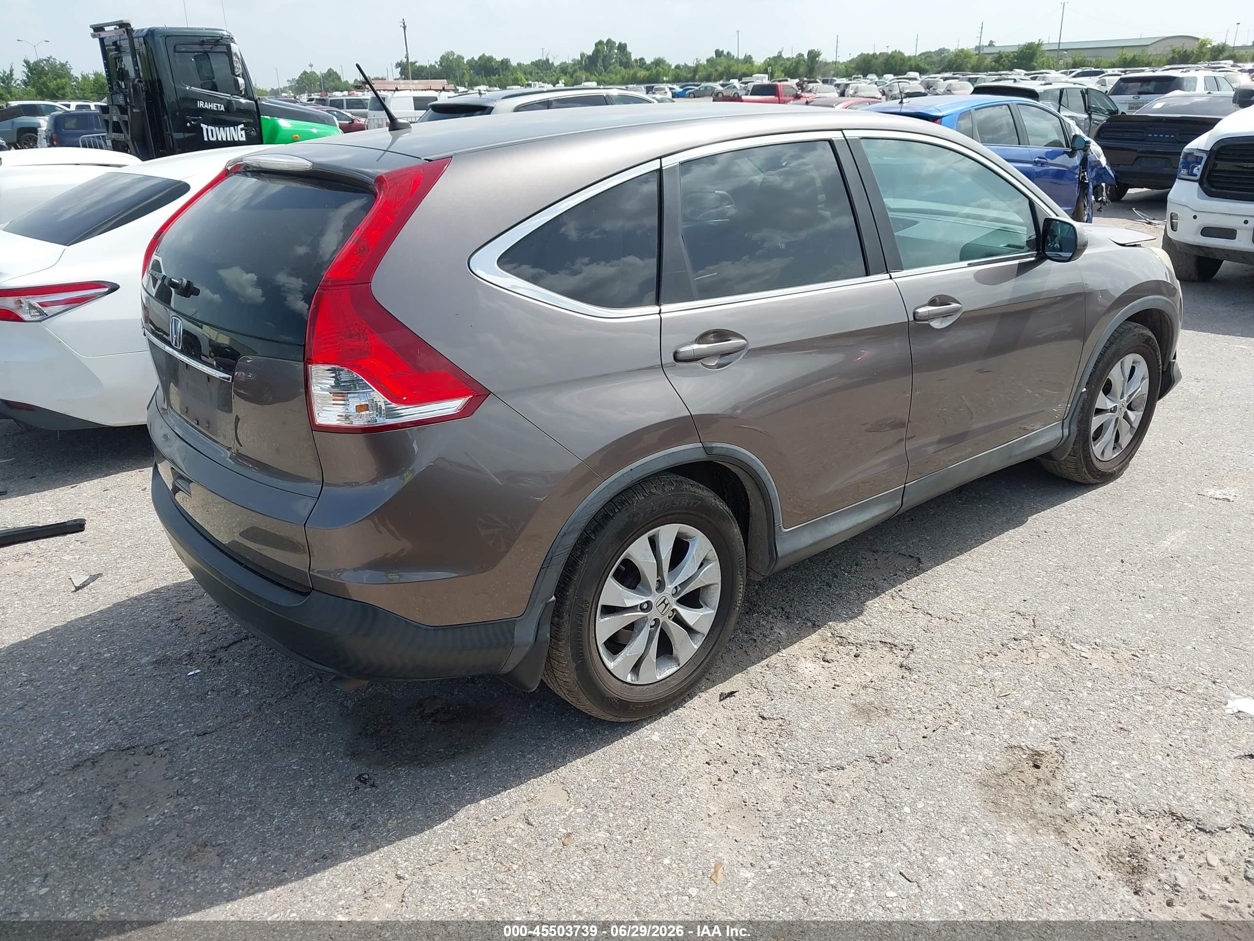 2014 Honda Cr-v Ex Серый vin: 3CZRM3H51EG703603